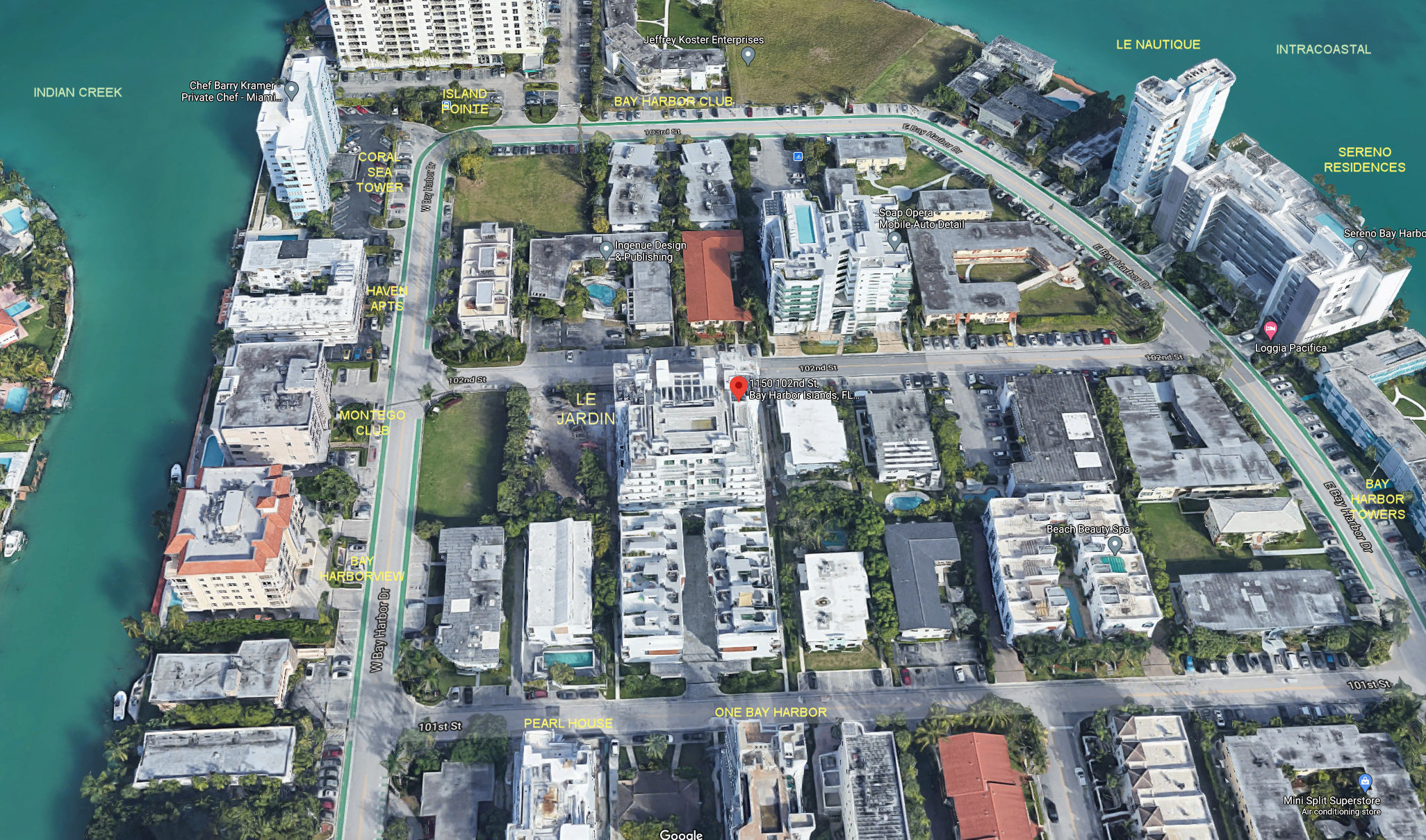 Aerial photo of Le Jardin Residences