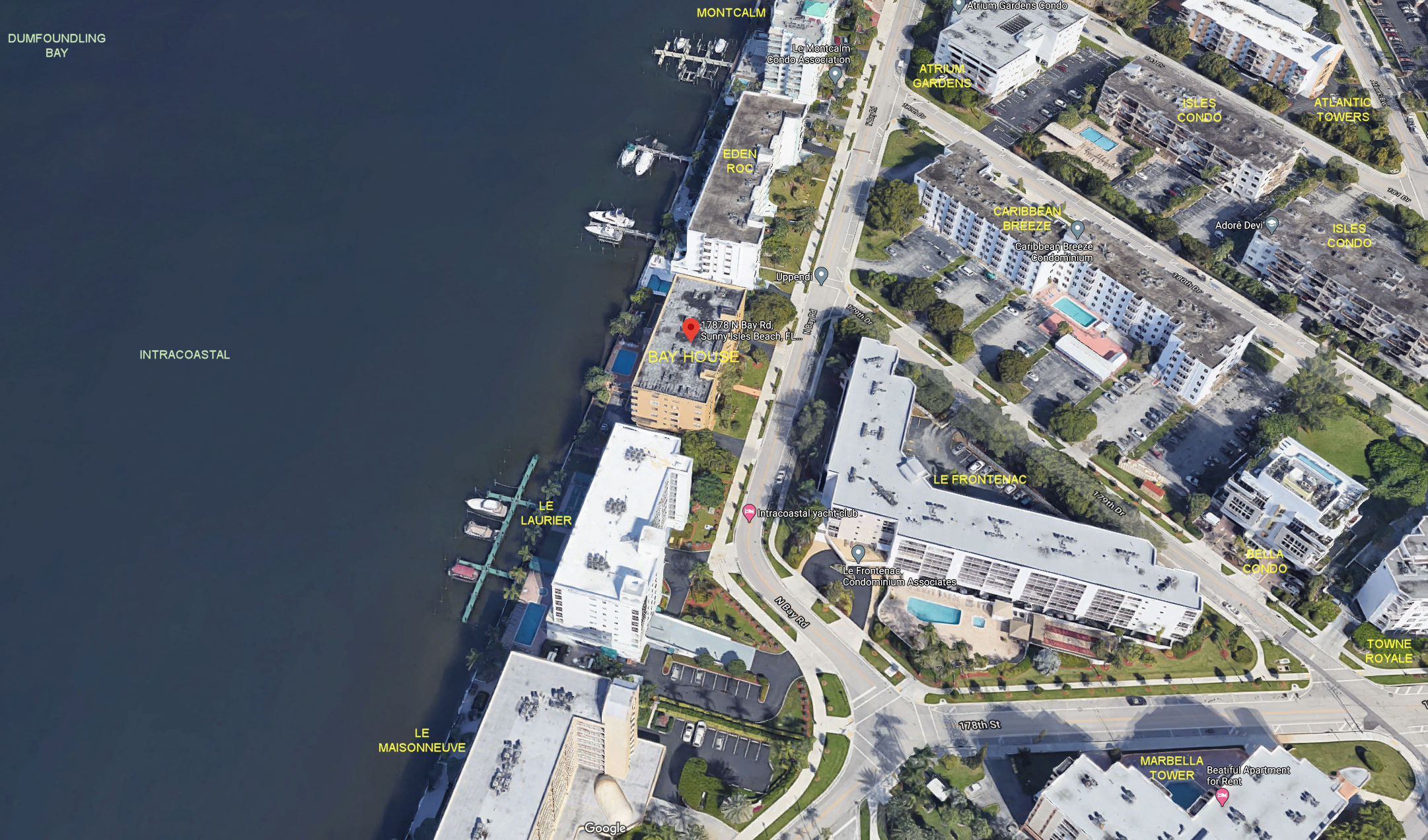 Aerial photo of Bay House Tower