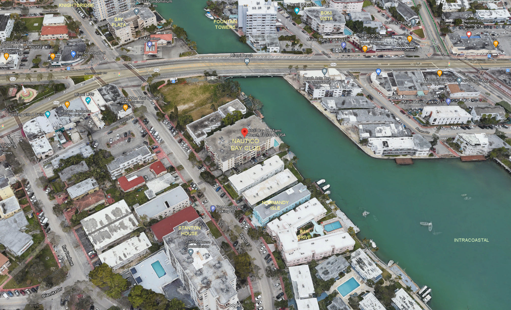 Aerial photo of Nautico Bay Club