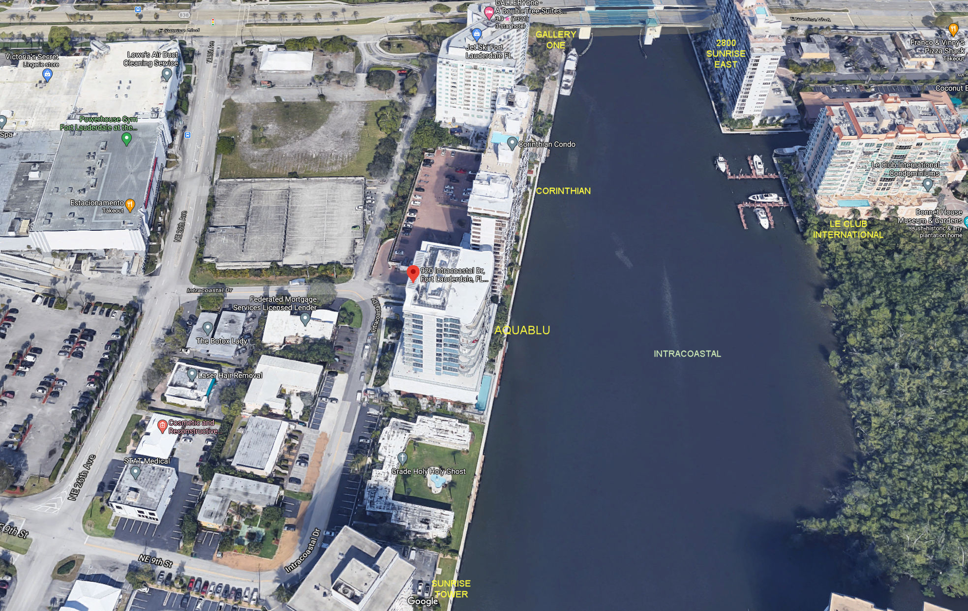 Aerial photo of Aquablu