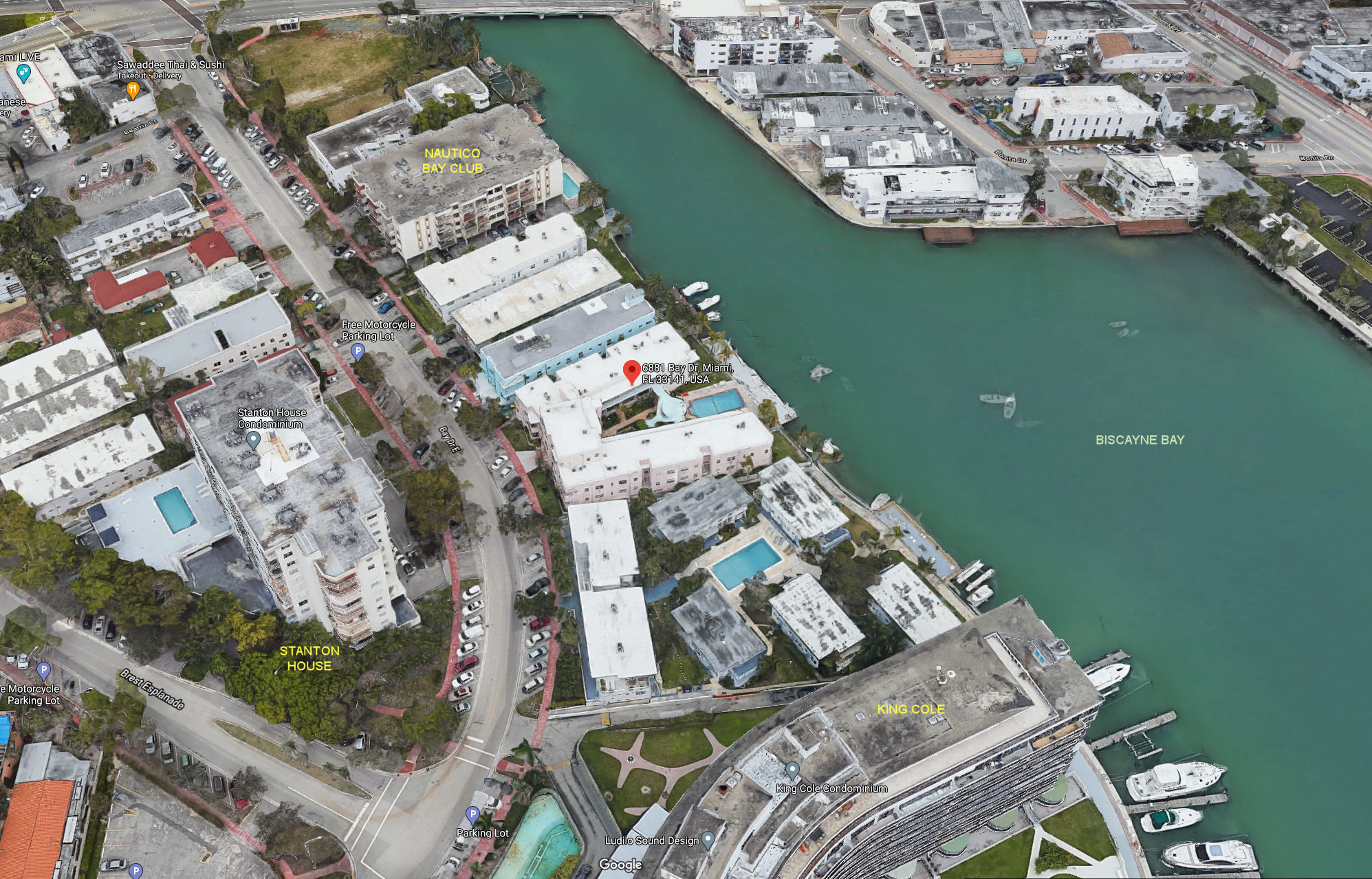 Aerial photo of Bay Drive