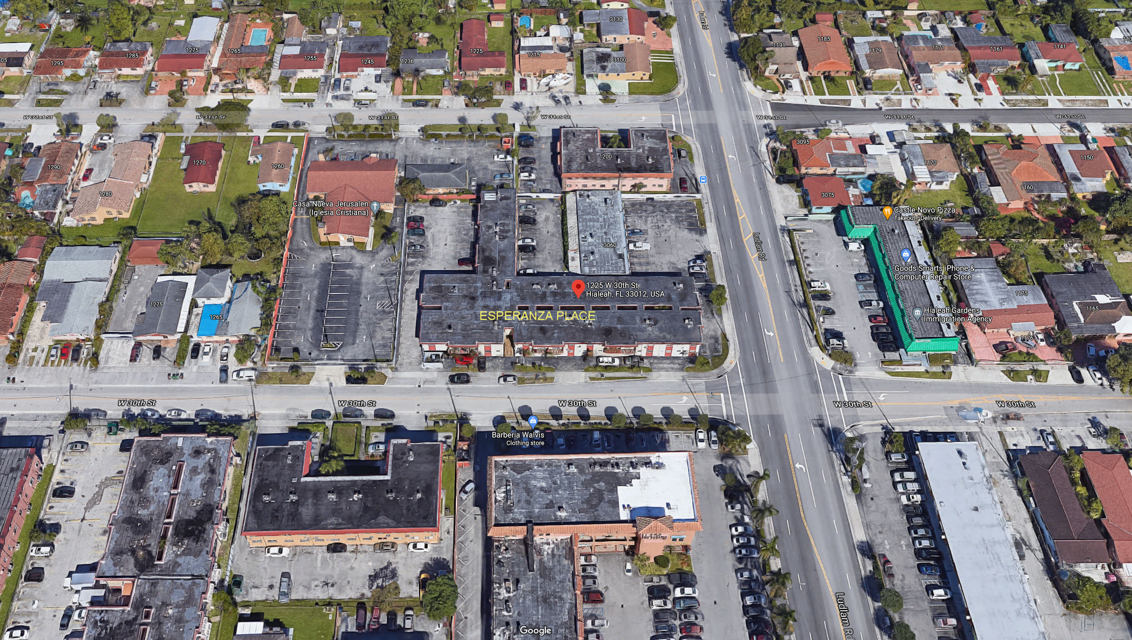 Aerial photo of Esperanza Place