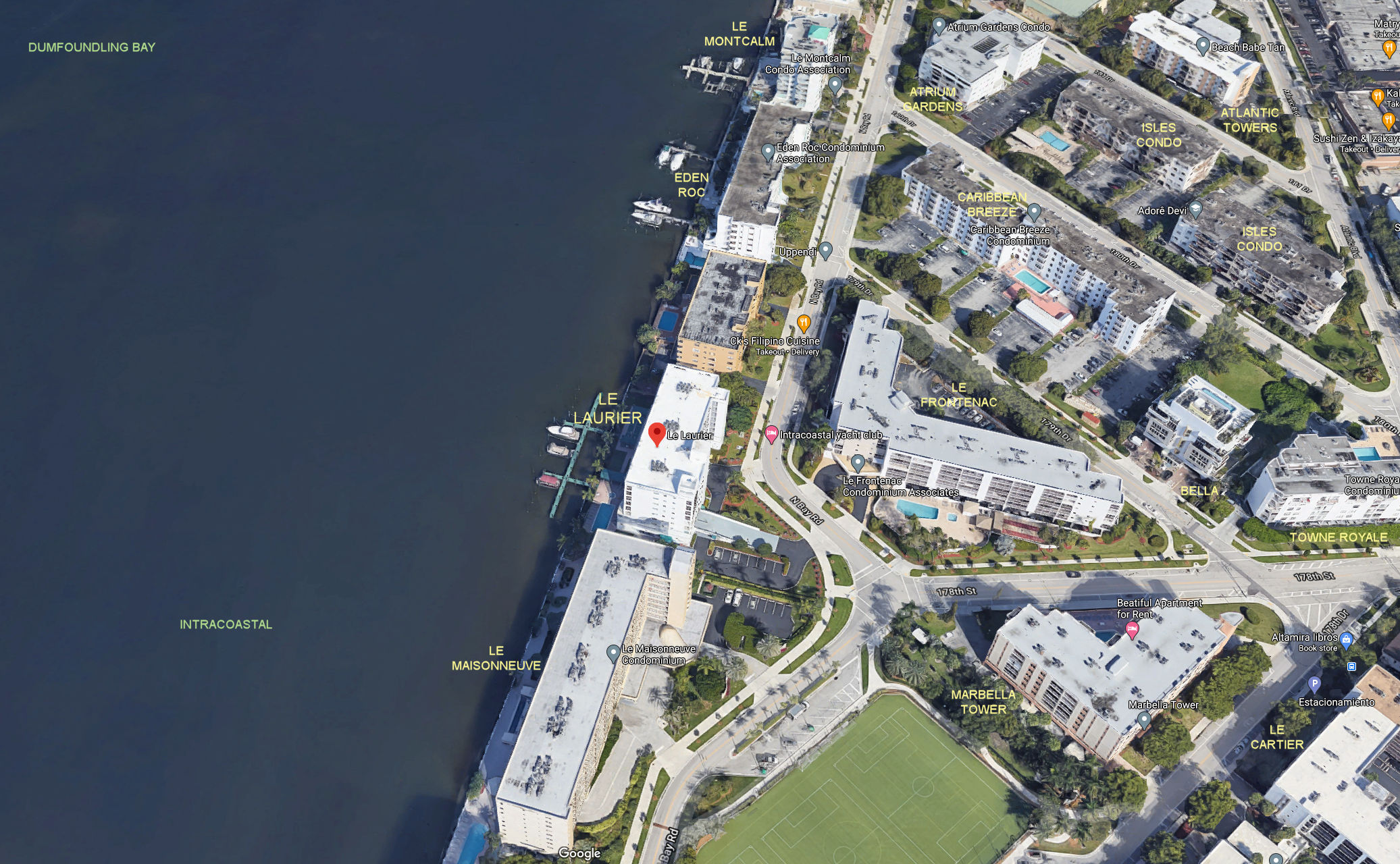 Aerial photo of Le Laurier