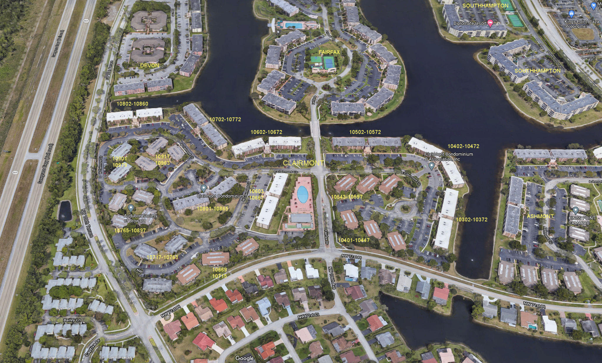 Aerial photo of Clairmont (Kings Point)