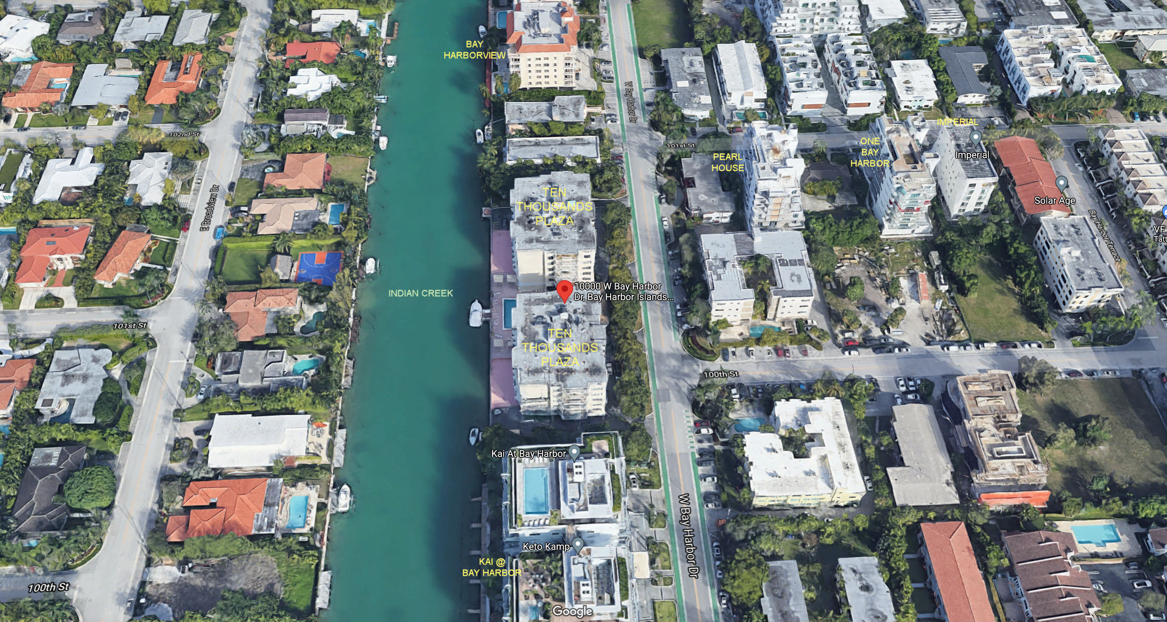 Aerial photo of Ten Thousand Plaza