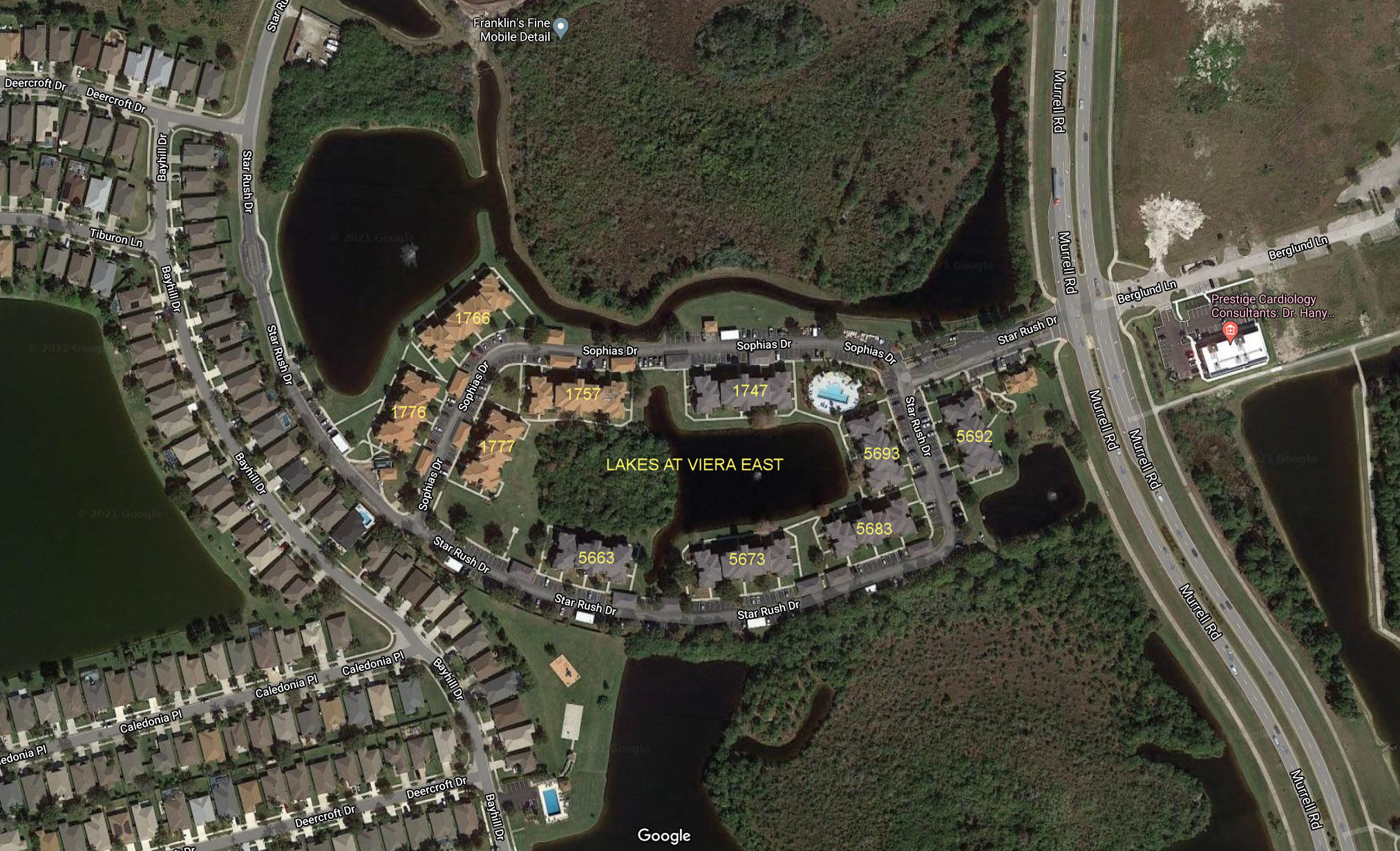 Aerial photo of Lakes at Viera East (1-10)