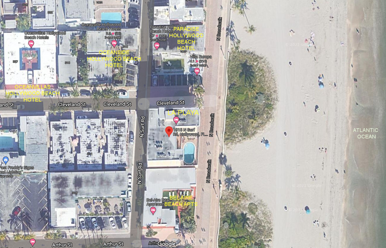 Aerial photo of La Playa