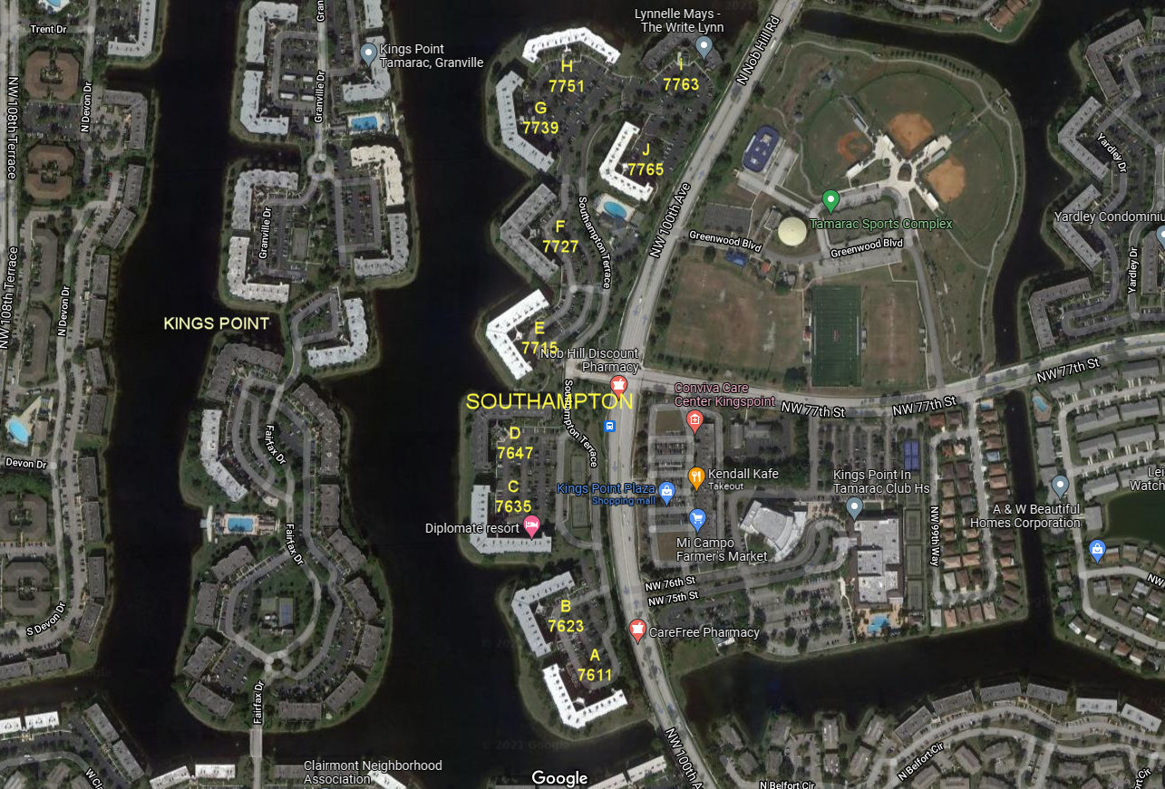 Aerial photo of Southampton (A to J)