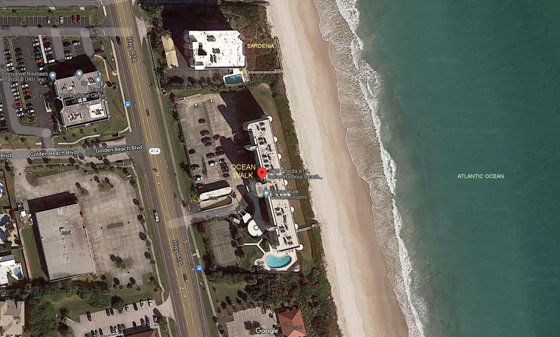 Aerial photo of Ocean Walk