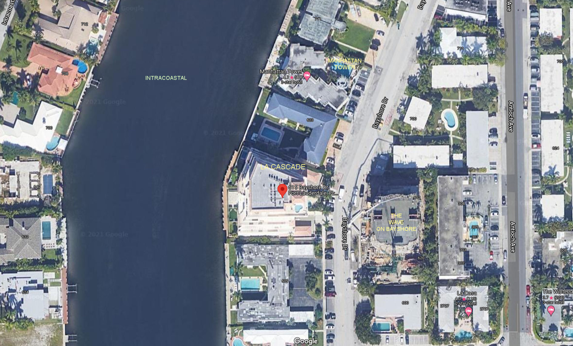 Aerial photo of La Cascade