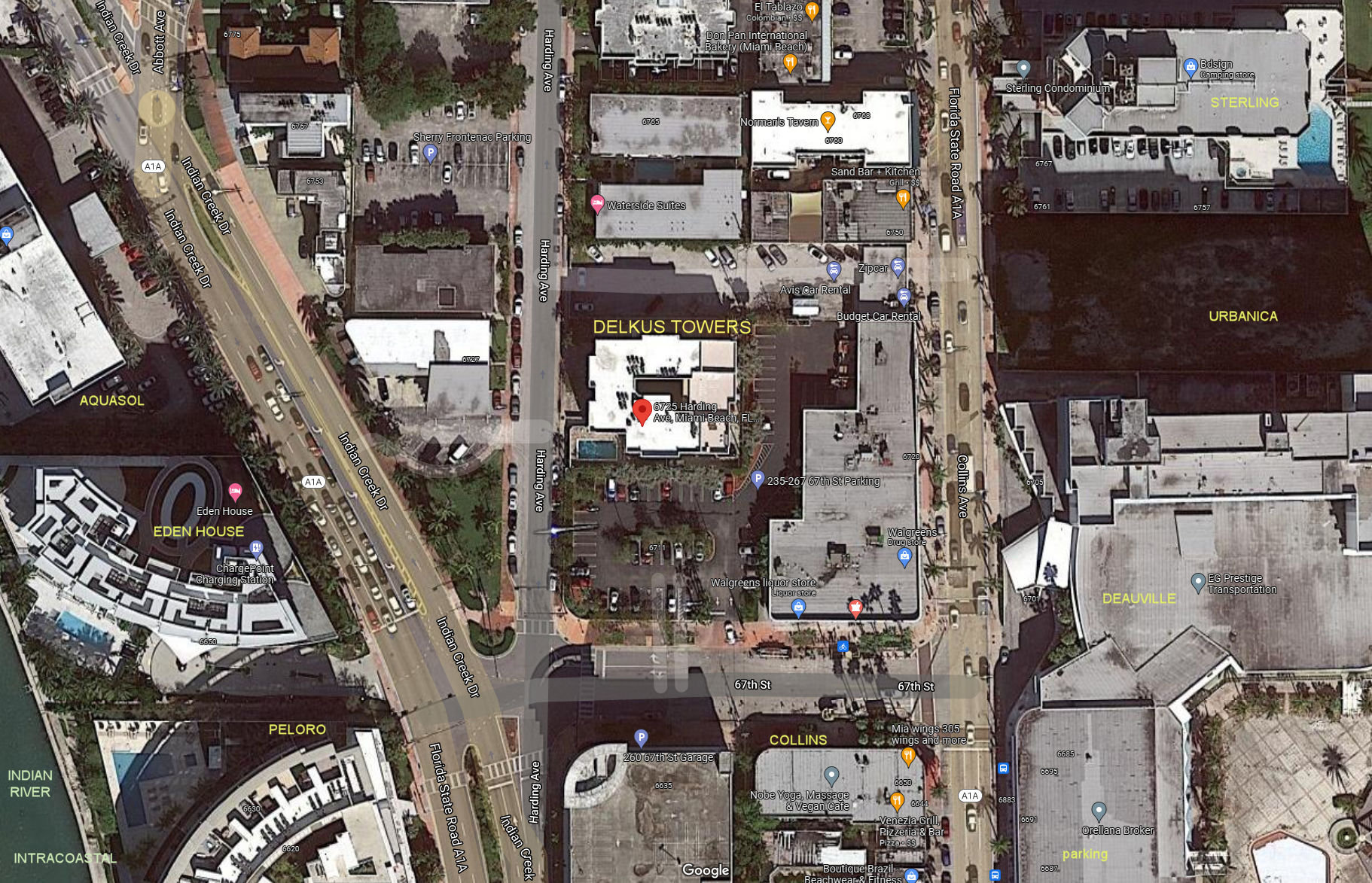 Aerial photo of Delkus Towers