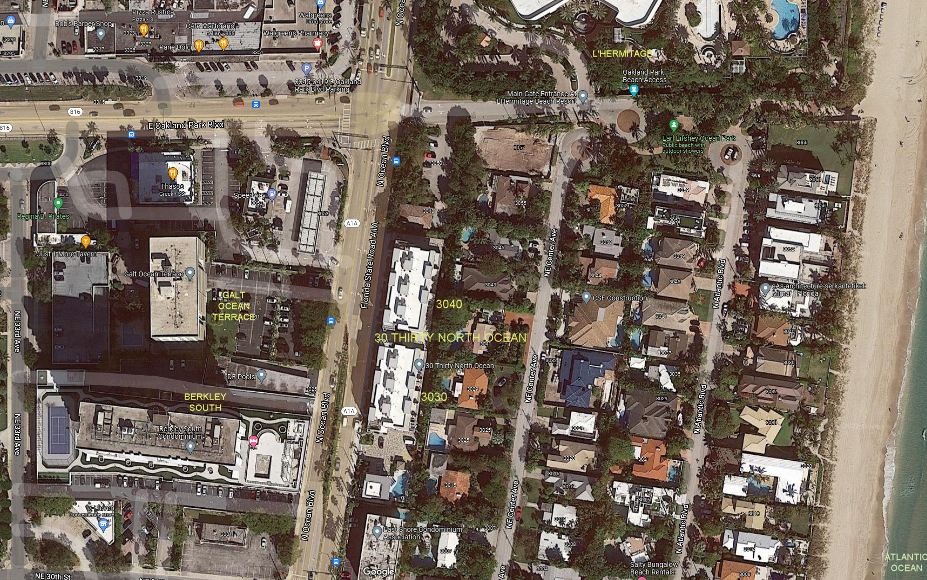 Aerial photo of 30 Thirty North Ocean