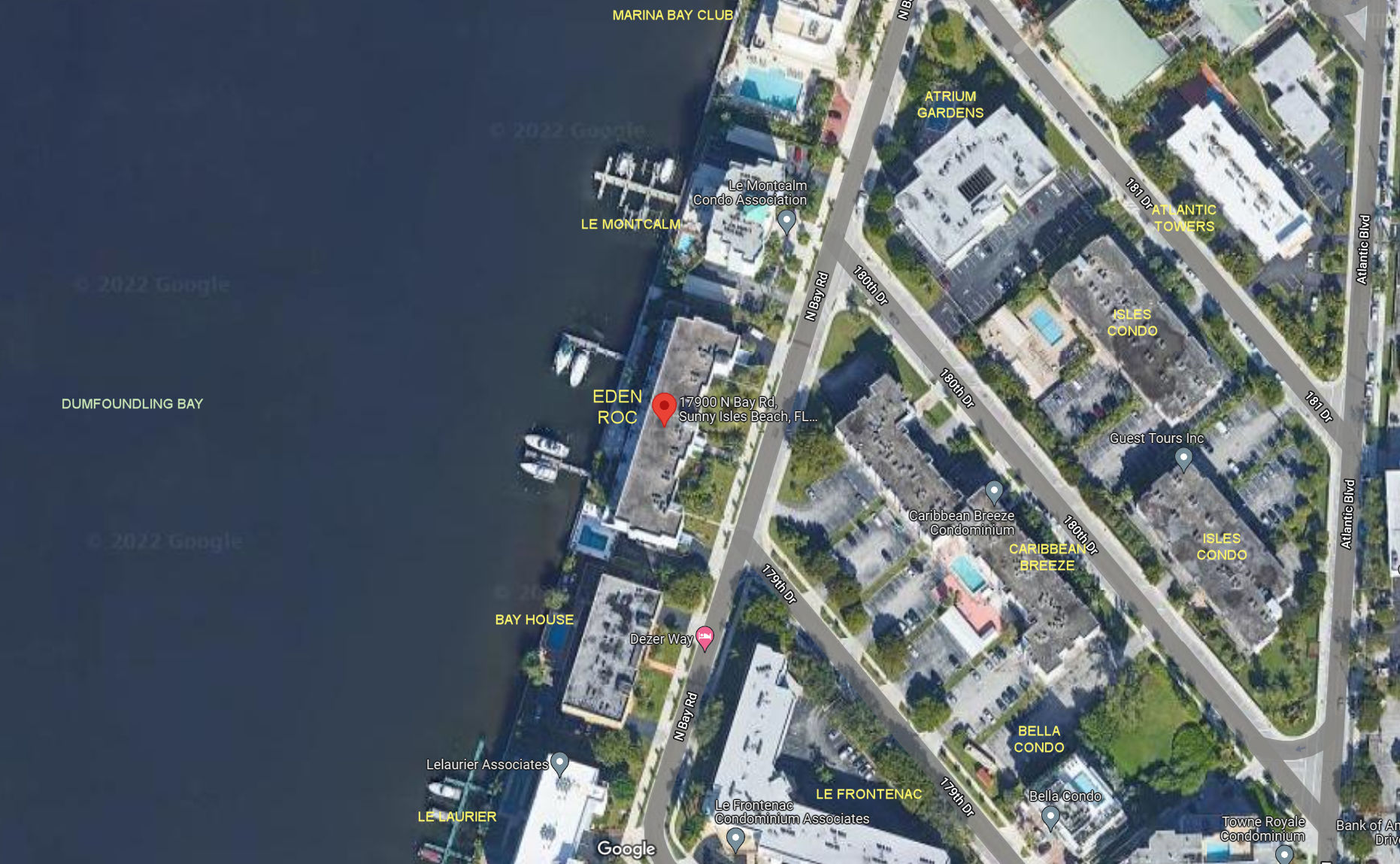 Aerial photo of Eden Roc