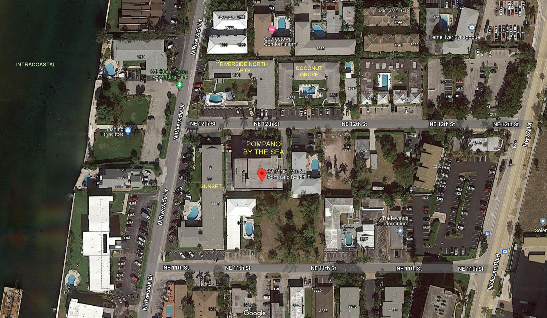 Aerial photo of Pompano by the Sea