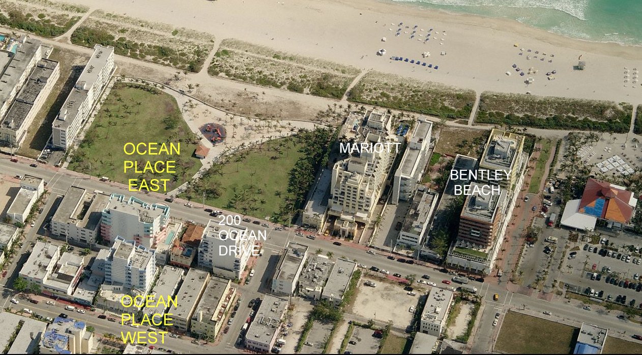 Aerial photo of Ocean Place