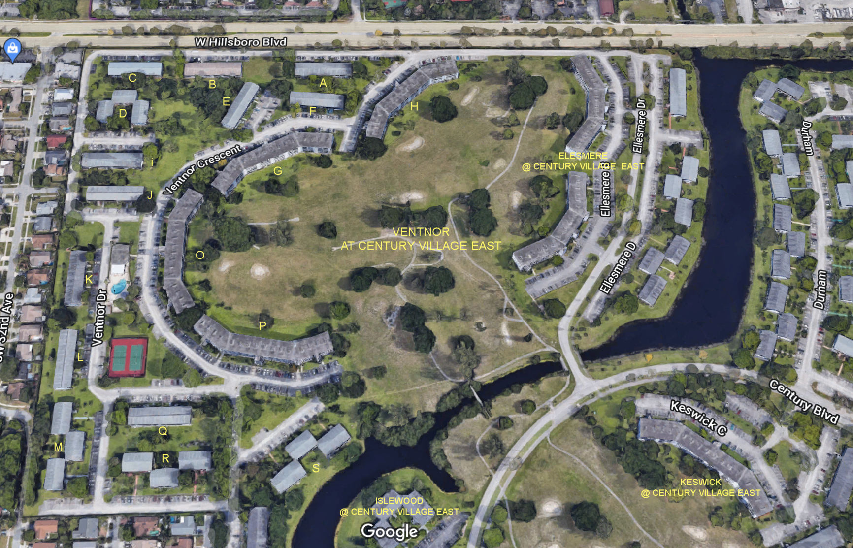 Aerial photo of Ventnor at Century Village East (A to S)