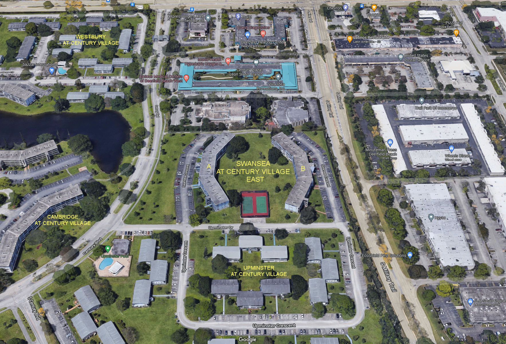 Aerial photo of Swansea at Century Village East (A&B)