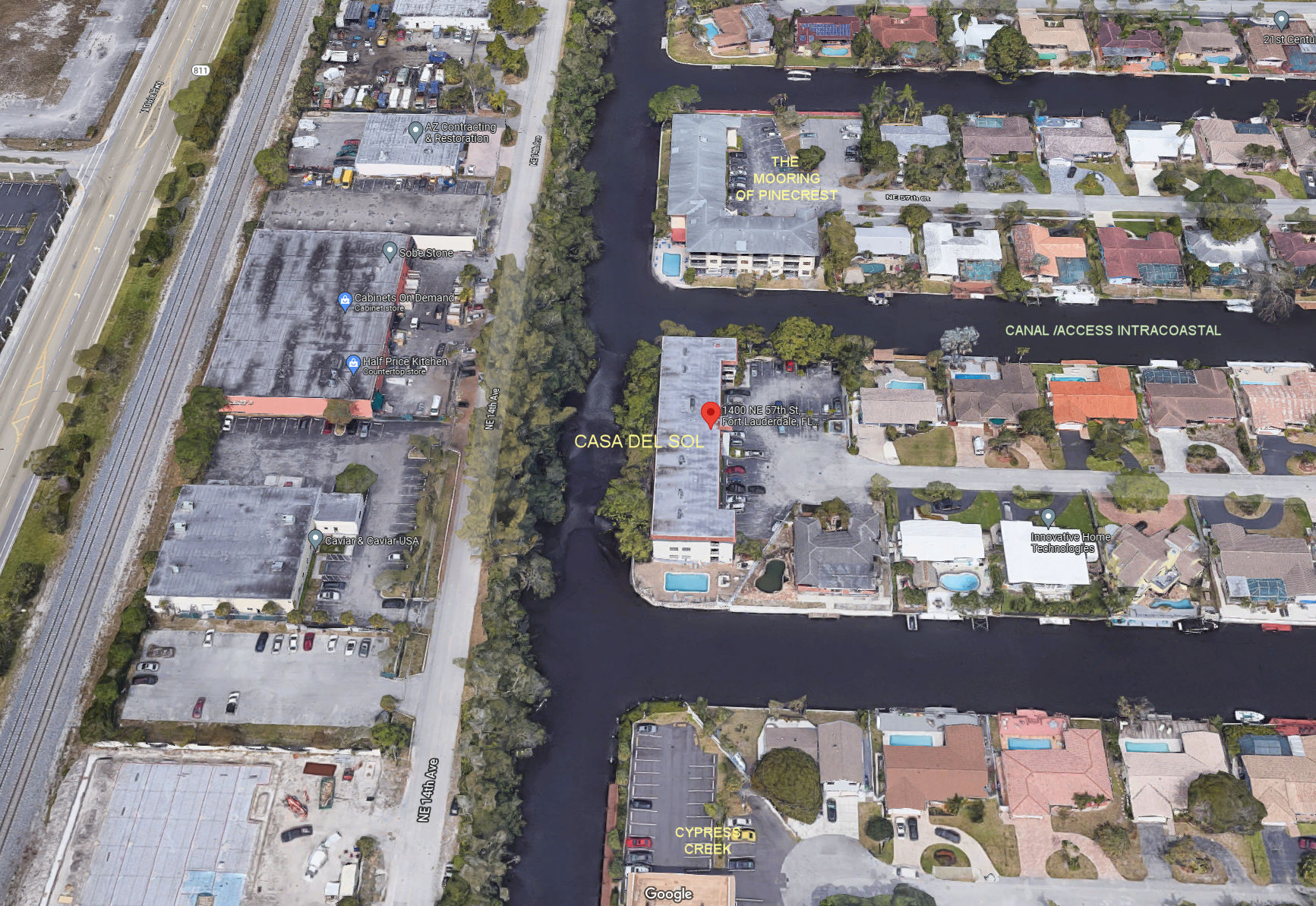 Aerial photo of Casa del Sol