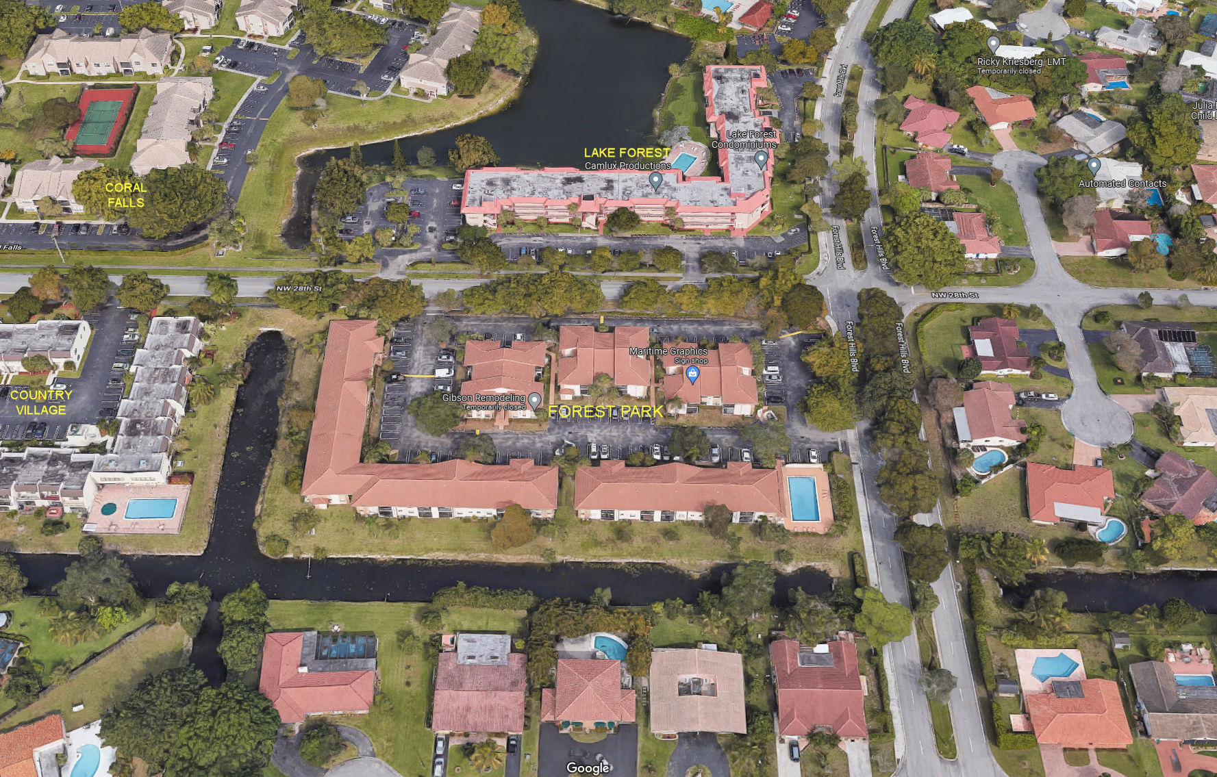 Aerial photo of Forest Park