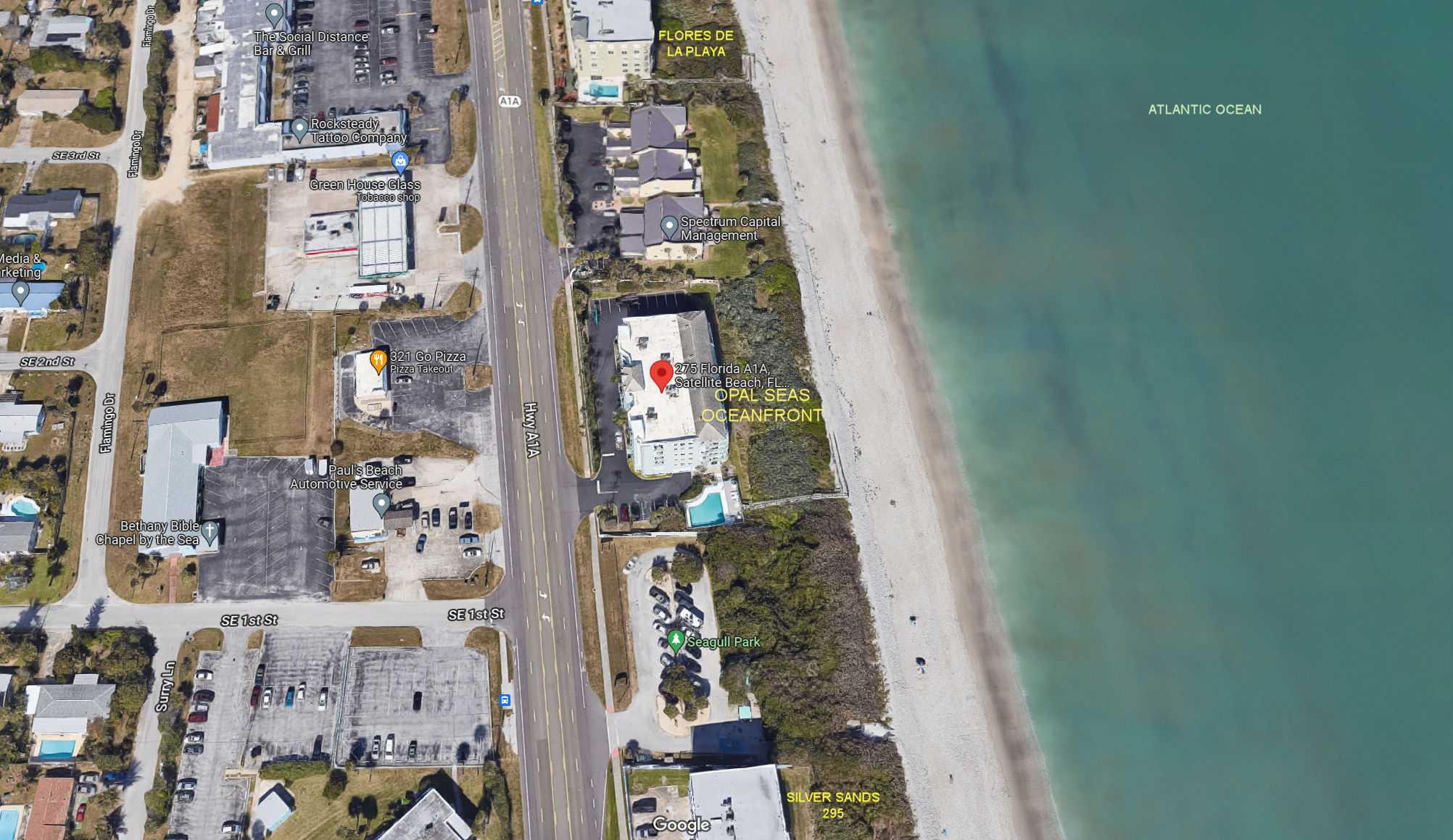Aerial photo of Opal Seas Ocean Front