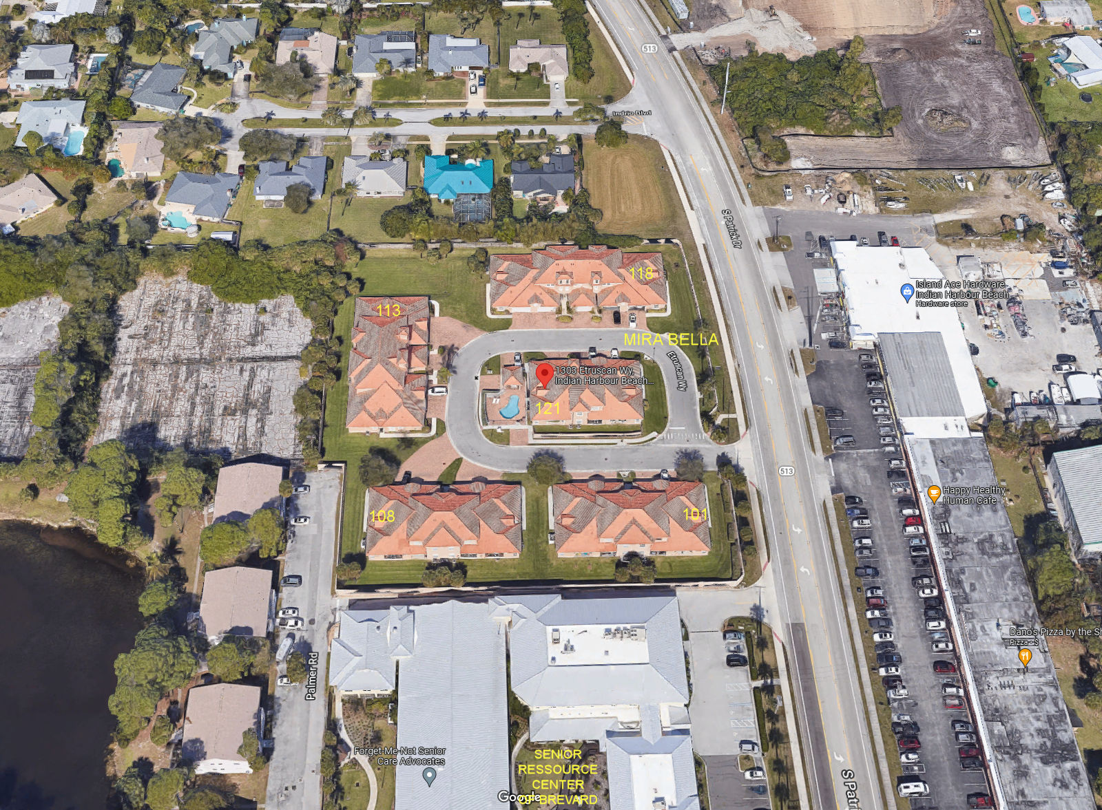 Aerial photo of Mira Bella