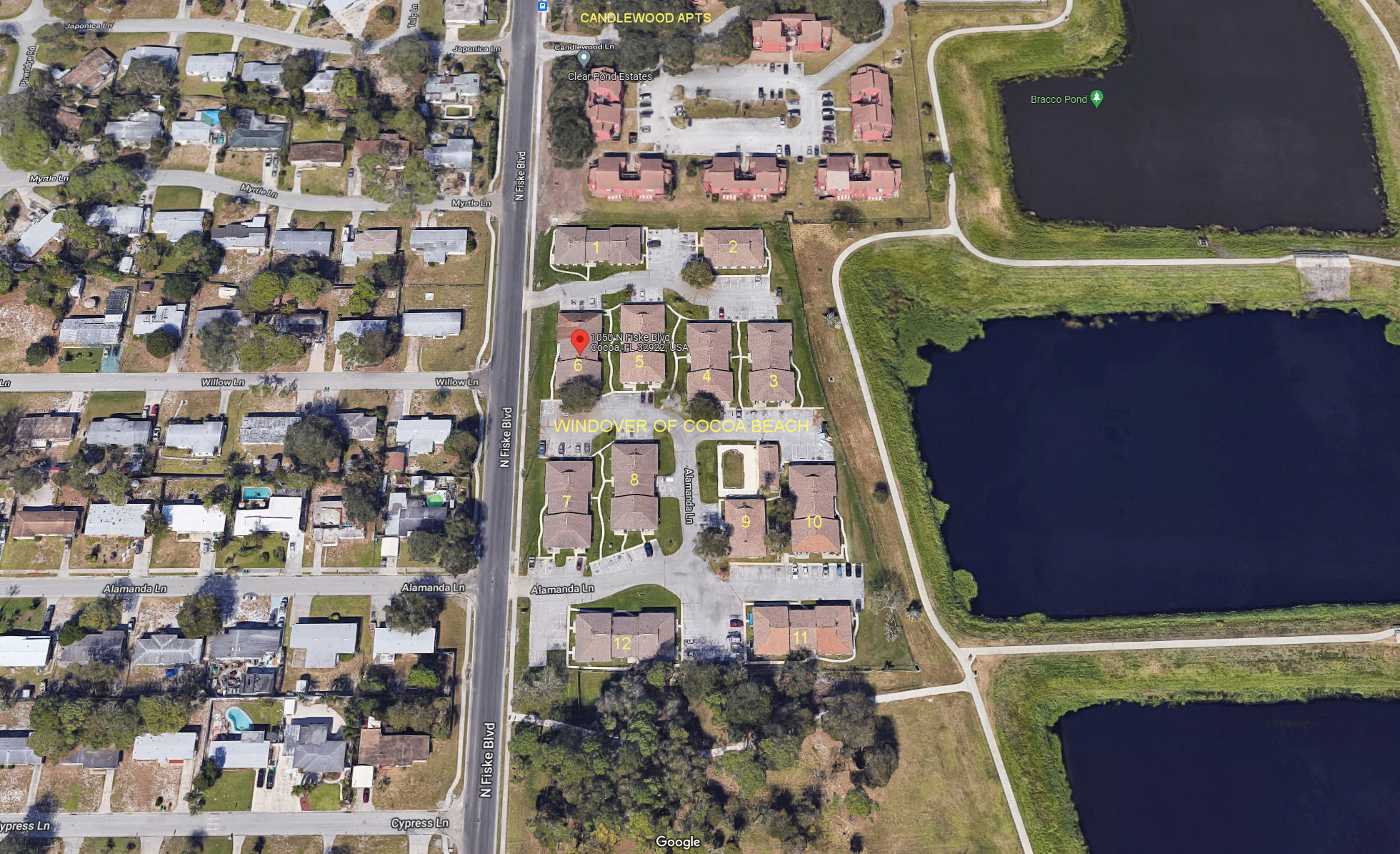 Aerial photo of Windover of Cocoa Beach