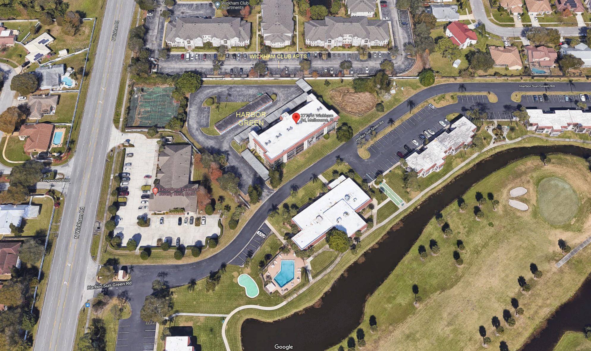 Aerial photo of Harbor Green