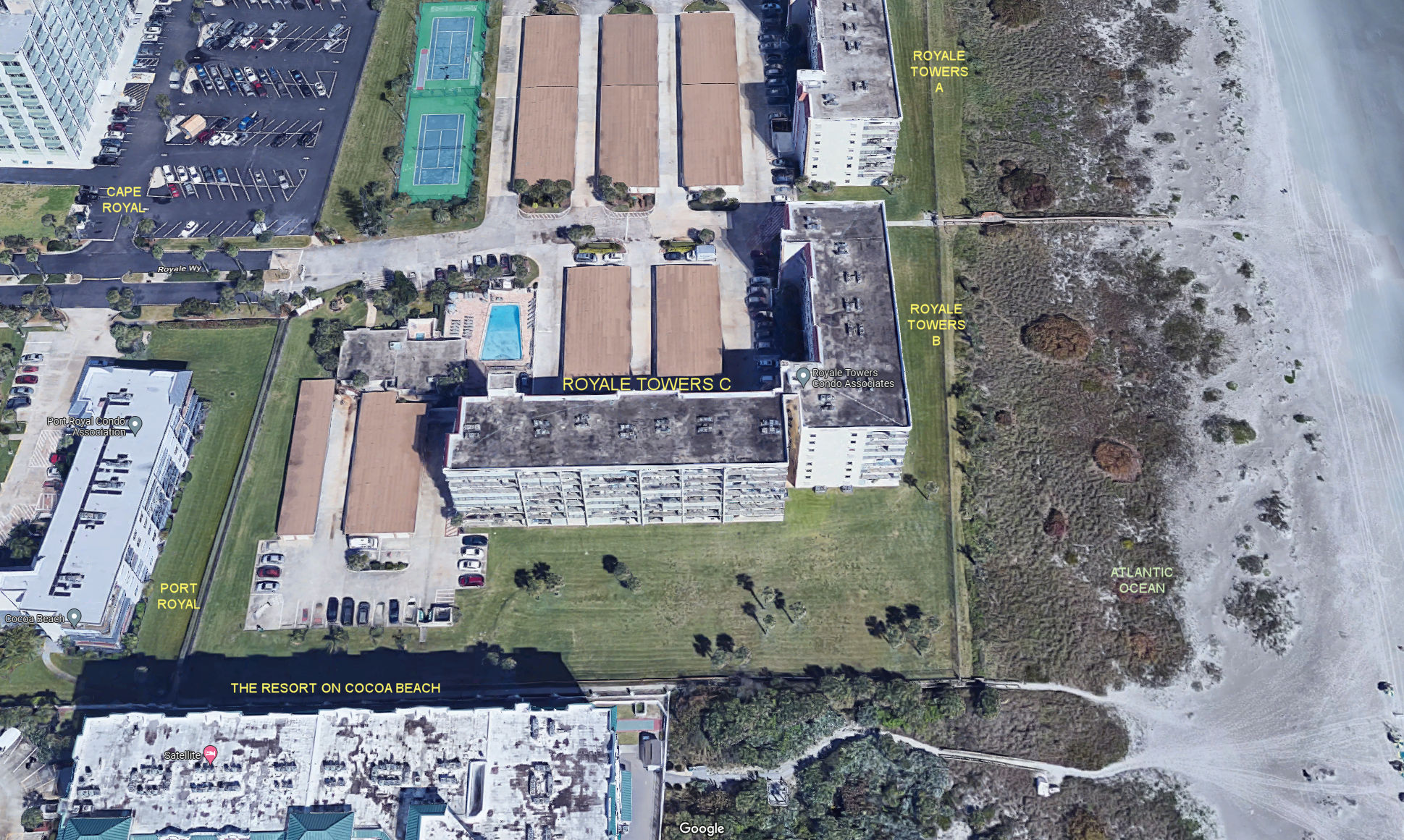 Aerial photo of Royale Towers 3