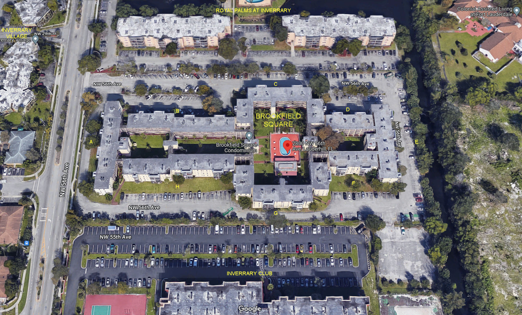 Aerial photo of Brookfield Square