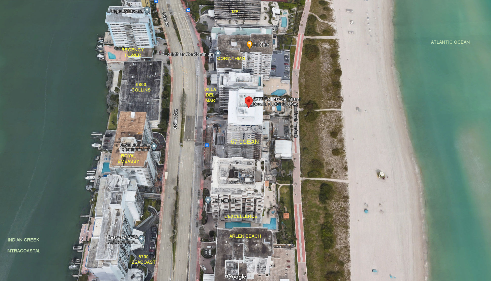 Aerial photo of 57 Ocean