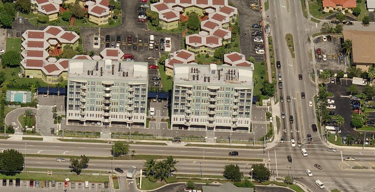 Aerial photo of Skylofts