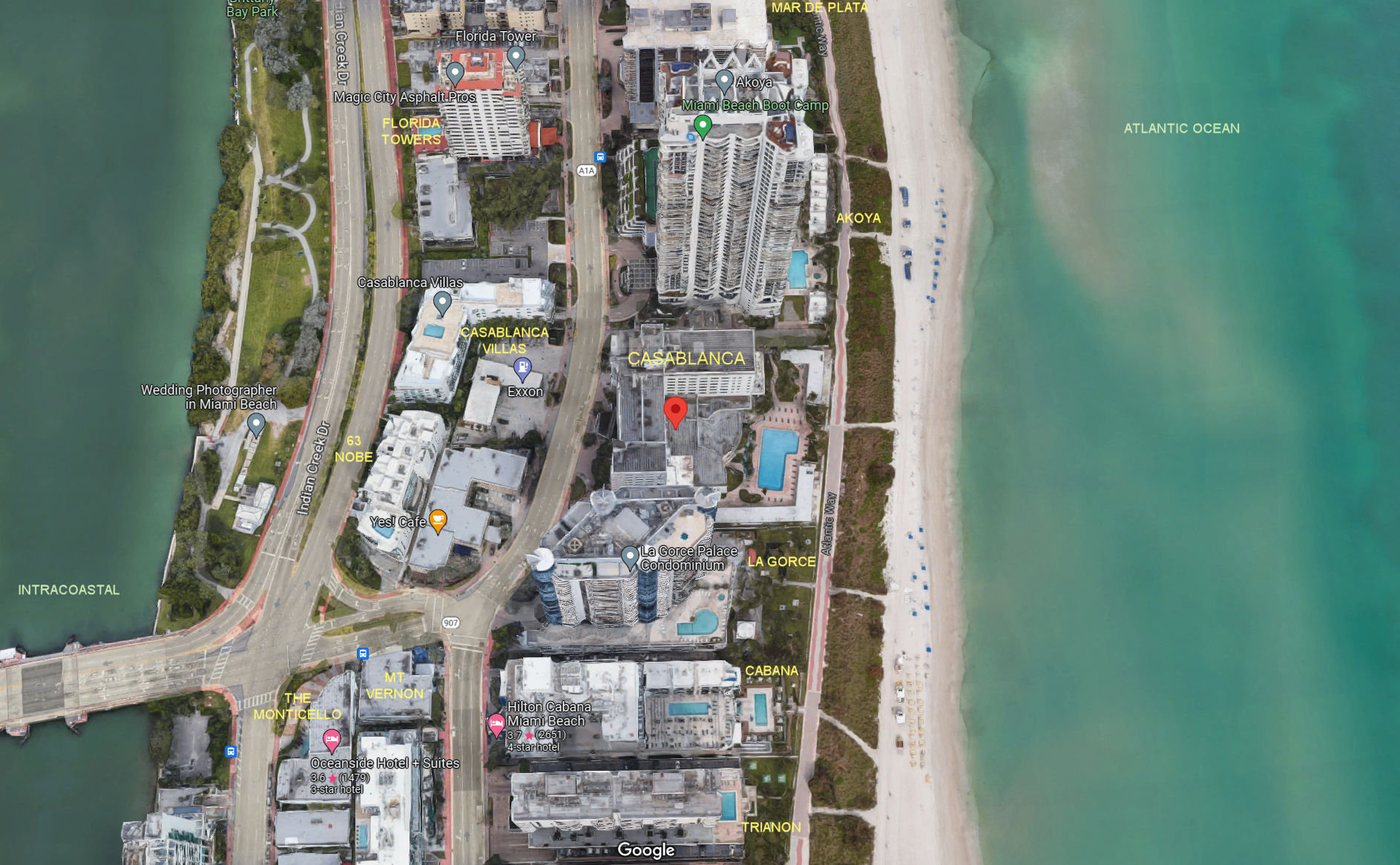 Aerial photo of Casablanca