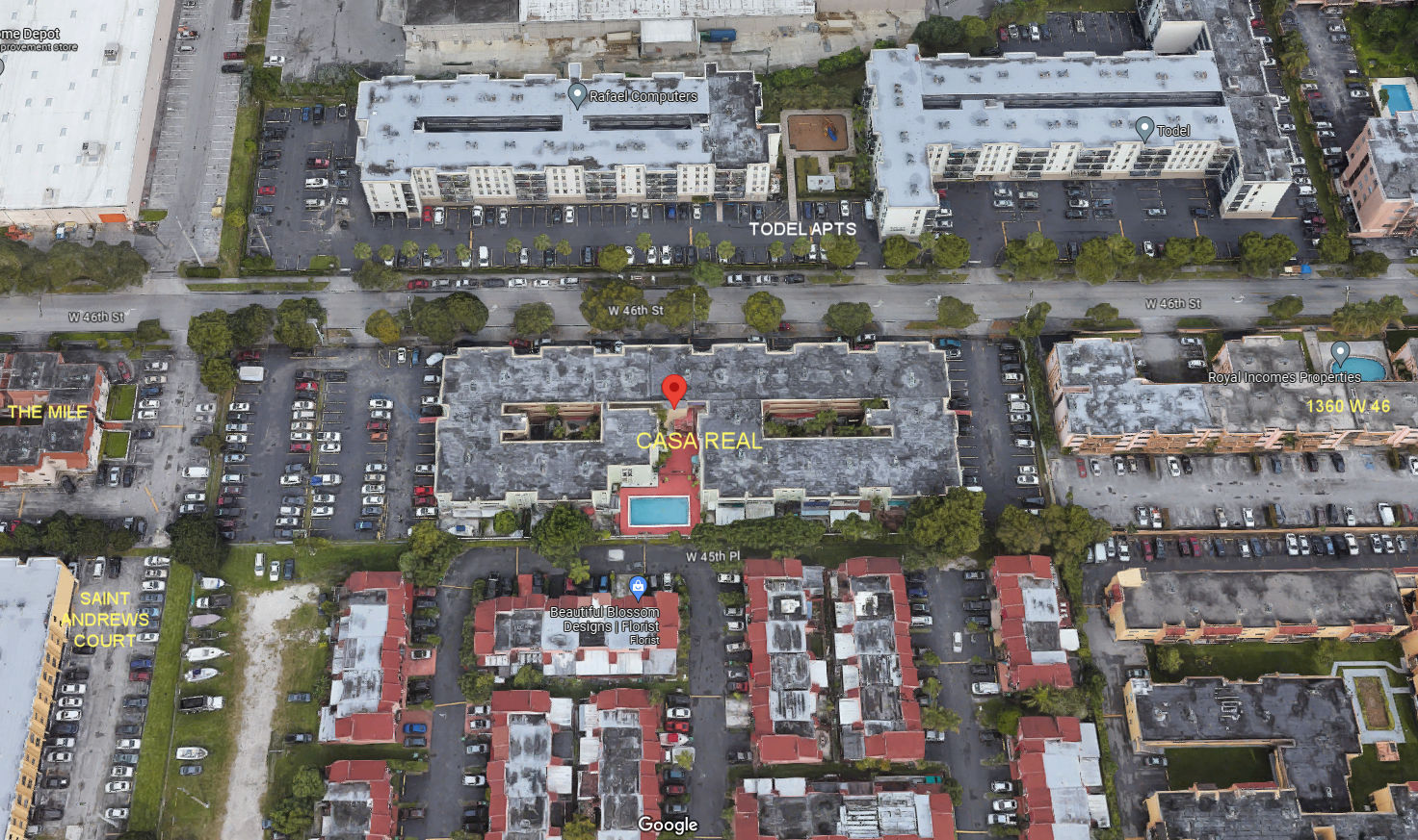 Aerial photo of Casa Real