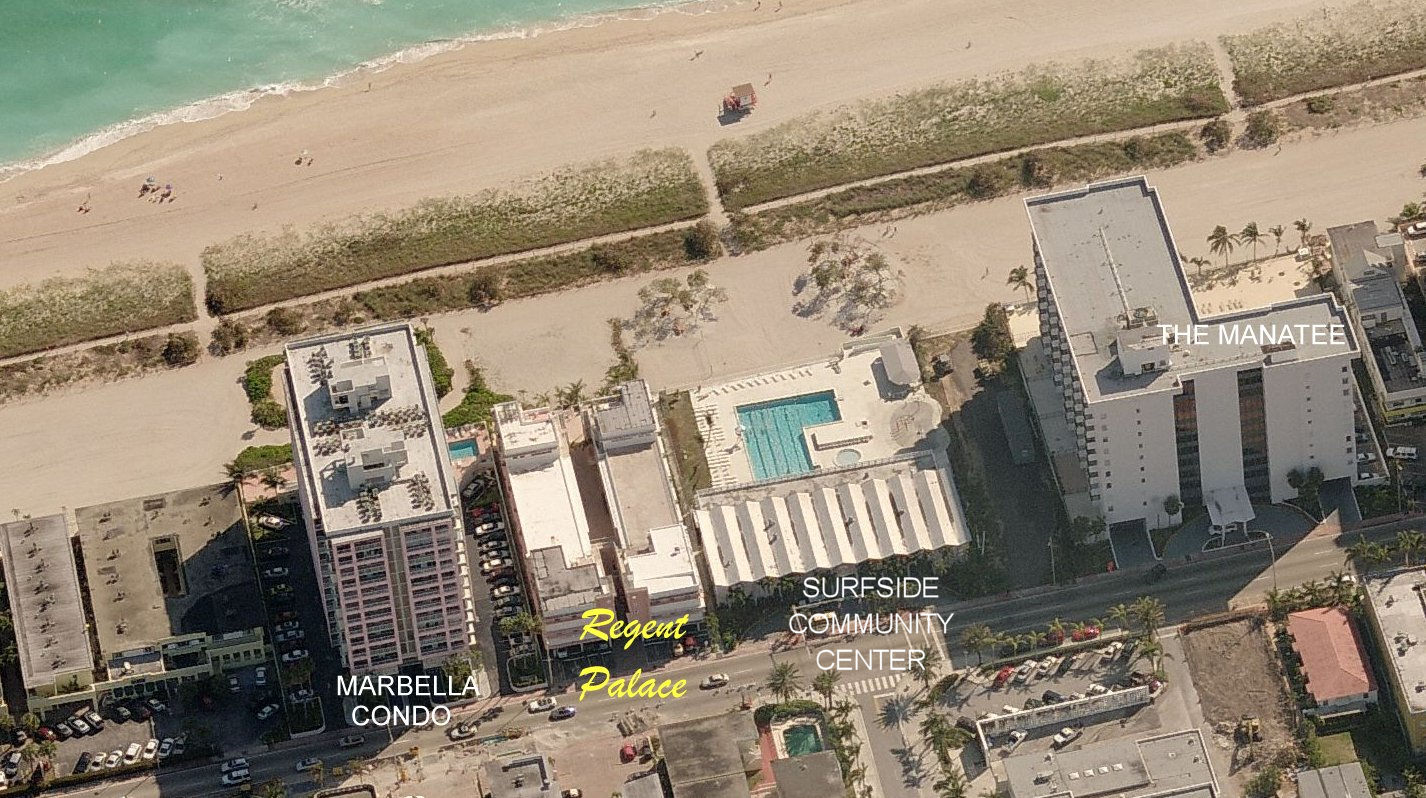 Aerial photo of Regent Palace