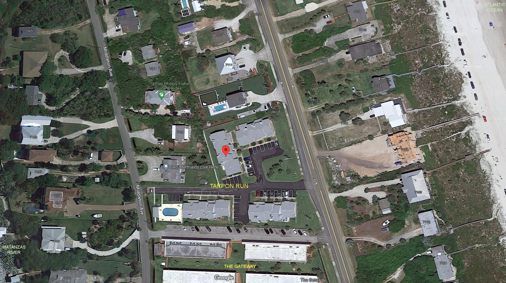 Aerial photo of Tarpon Run