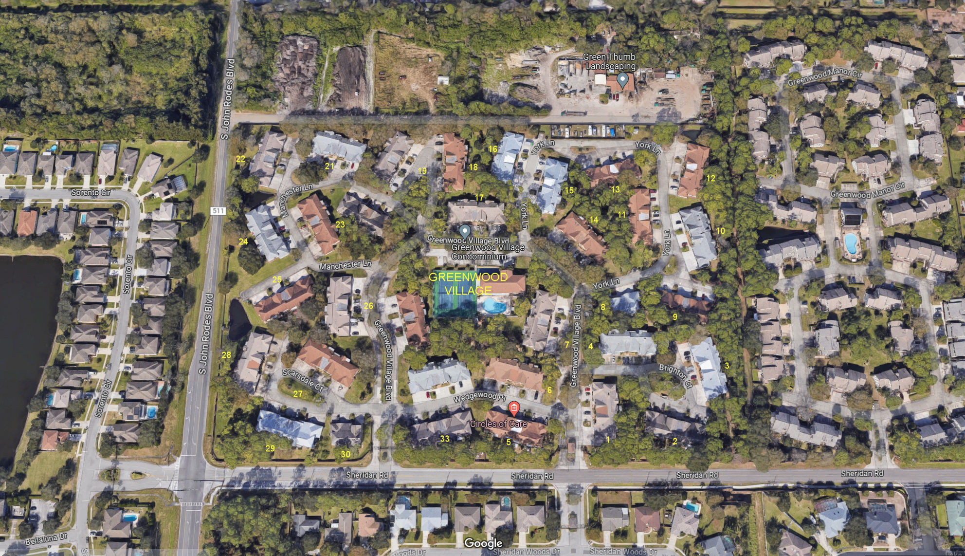 Aerial photo of Greenwood Village