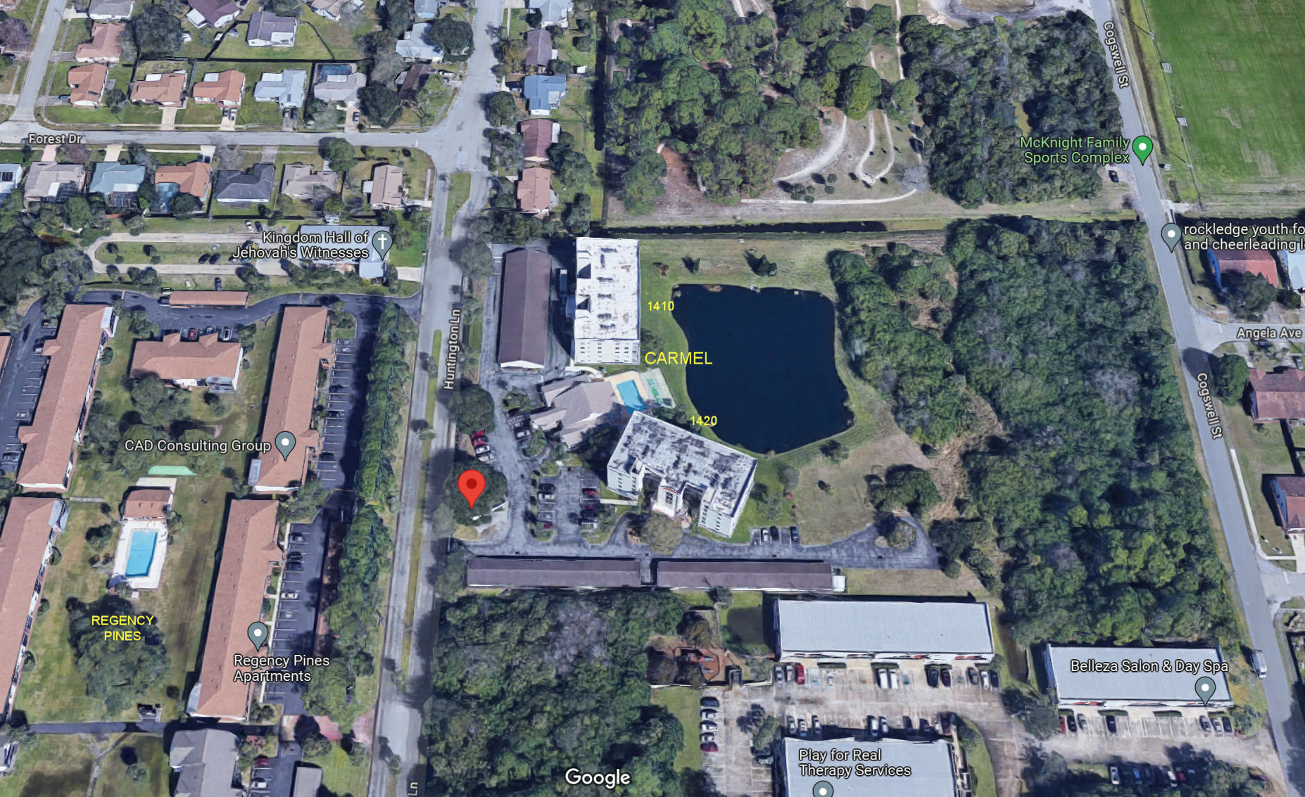 Aerial photo of Carmel 1410 & 1420