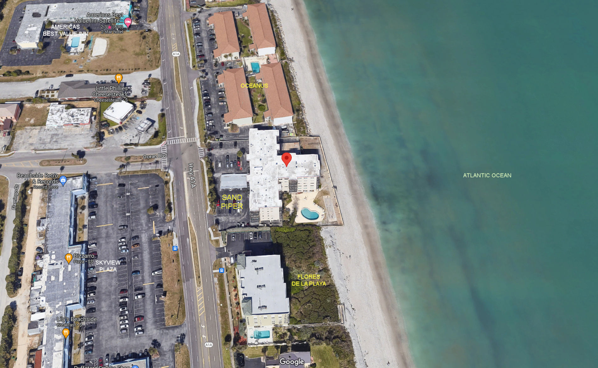 Aerial photo of Sandpiper  Towers