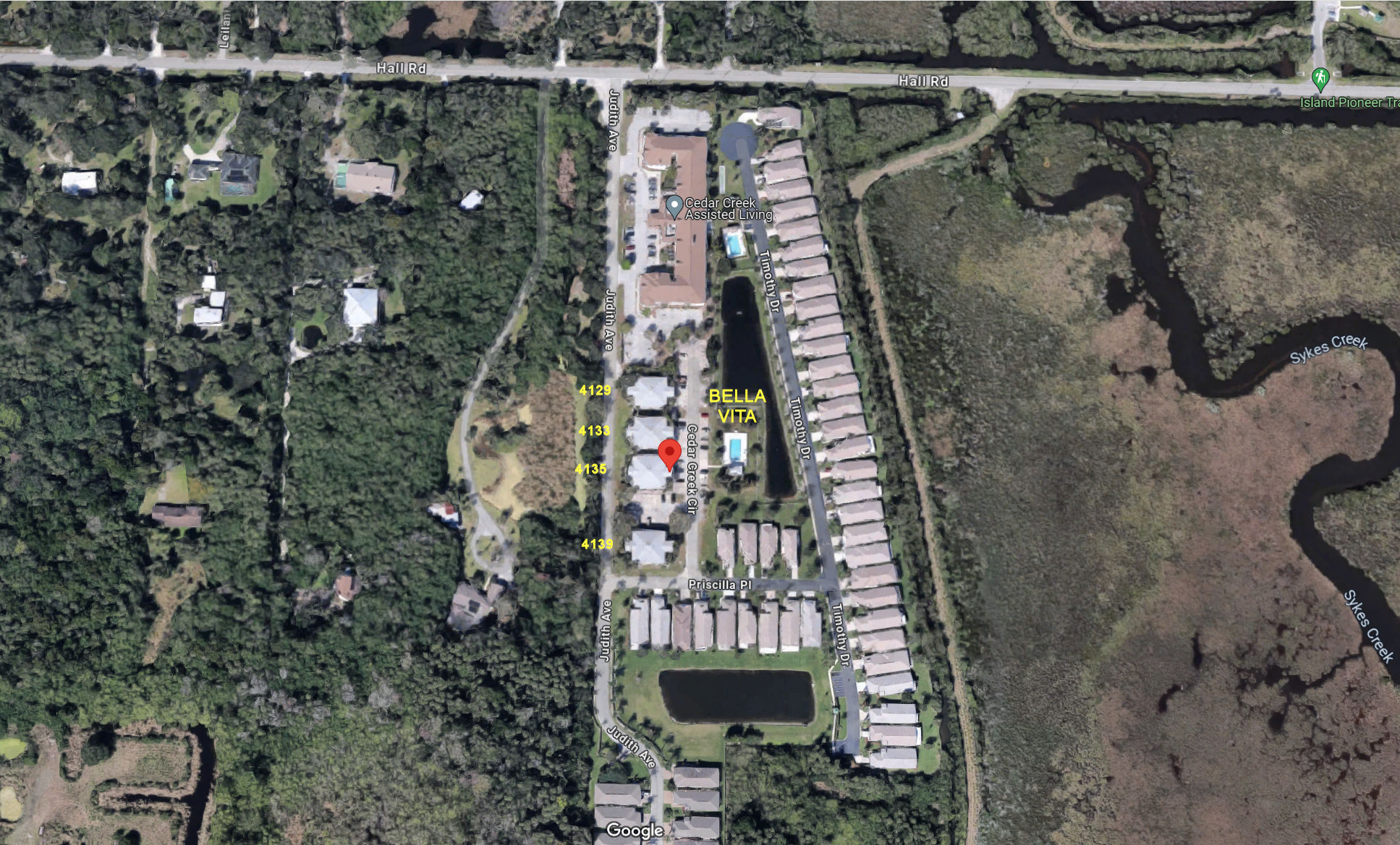 Aerial photo of Bella Vita