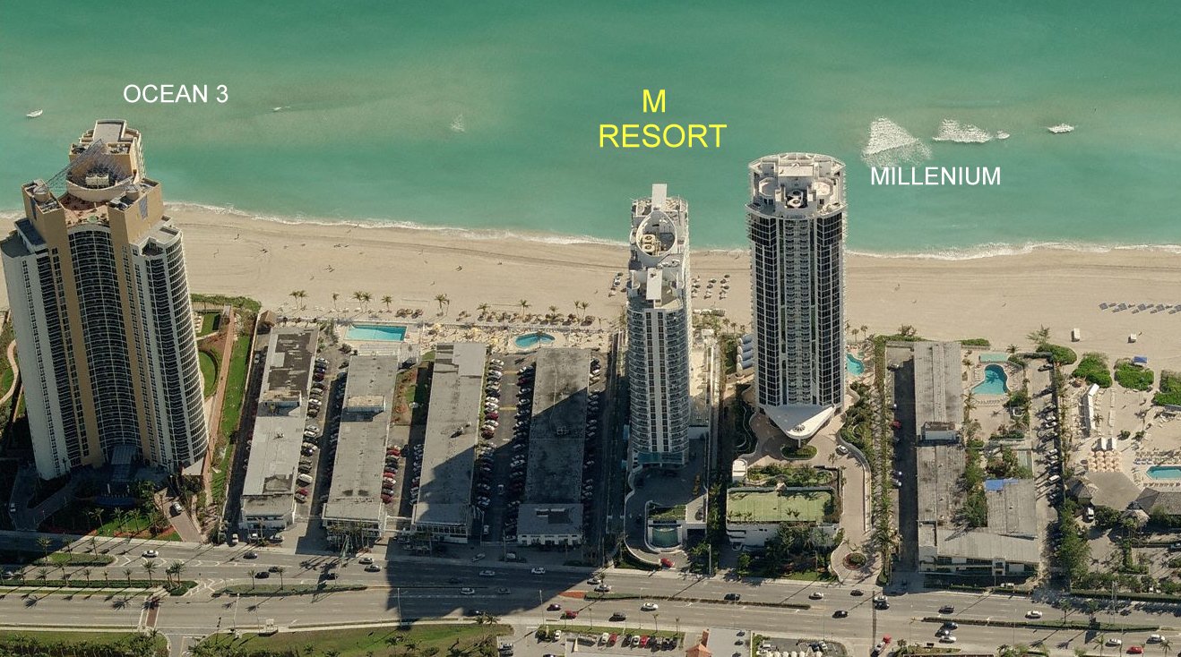 Aerial photo of M Resort