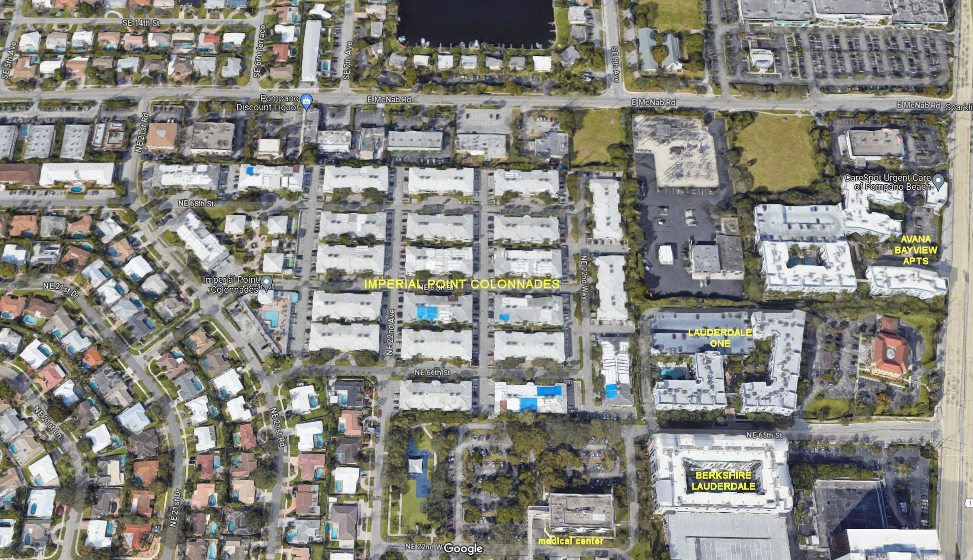 Aerial photo of Imperial Point Colonnades (1 to 23)