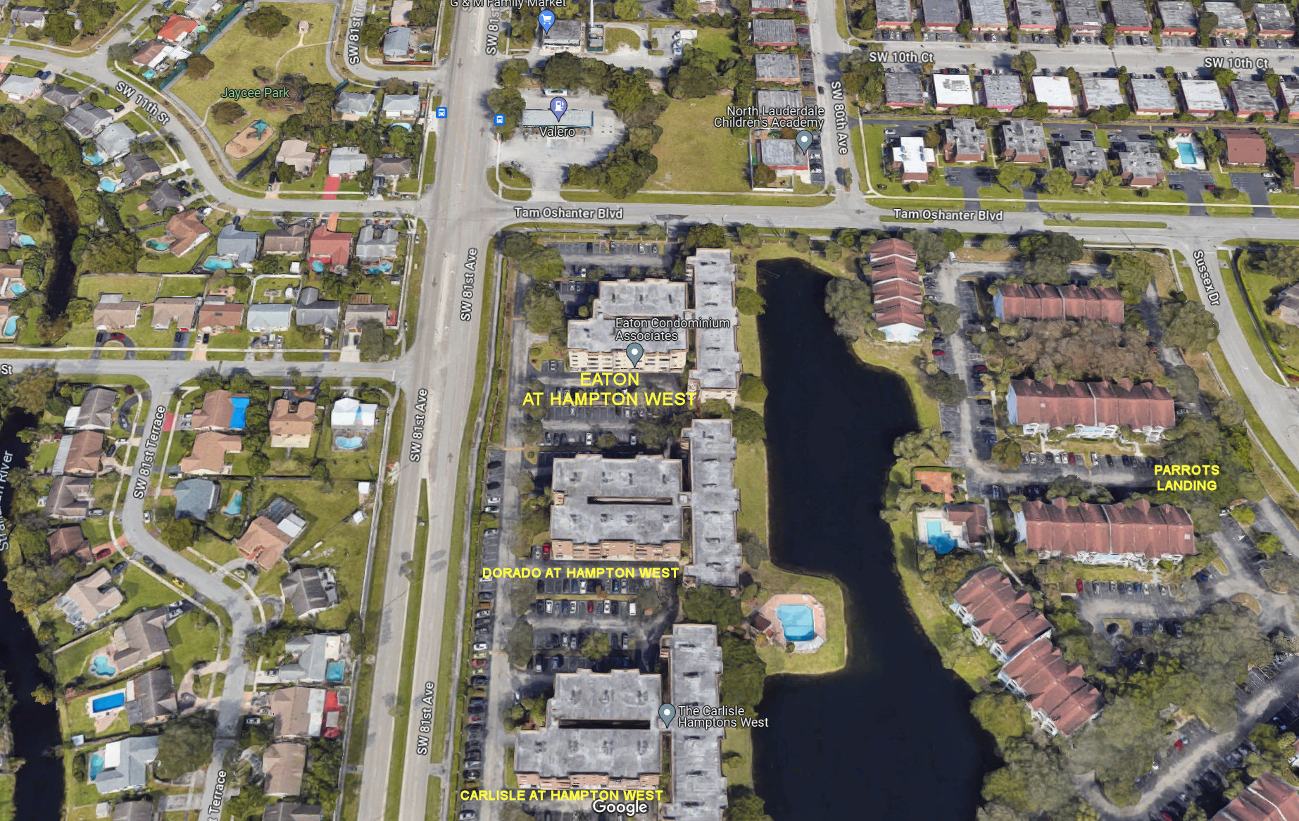 Aerial photo of Eaton at Hampton West