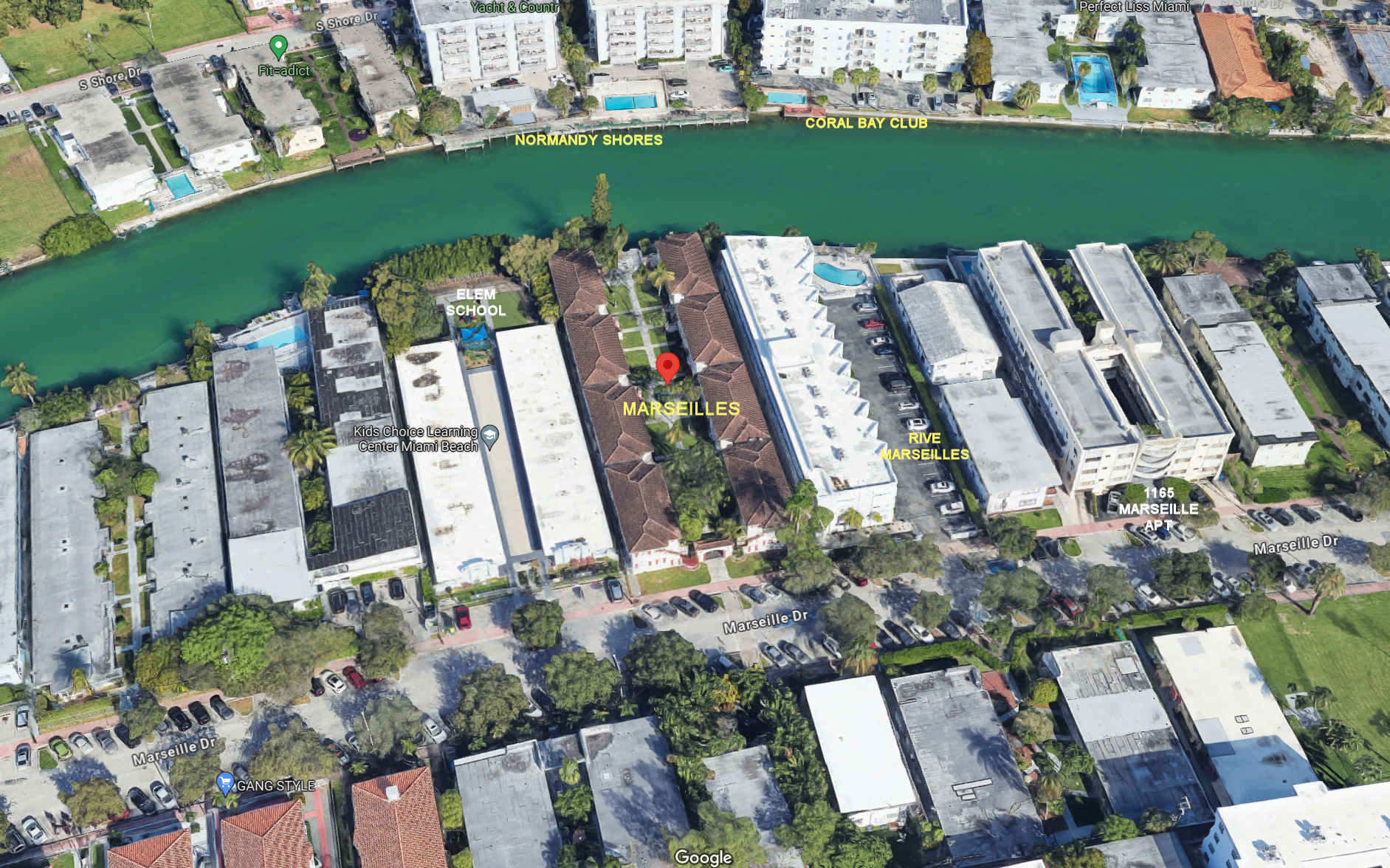 Aerial photo of Marseilles