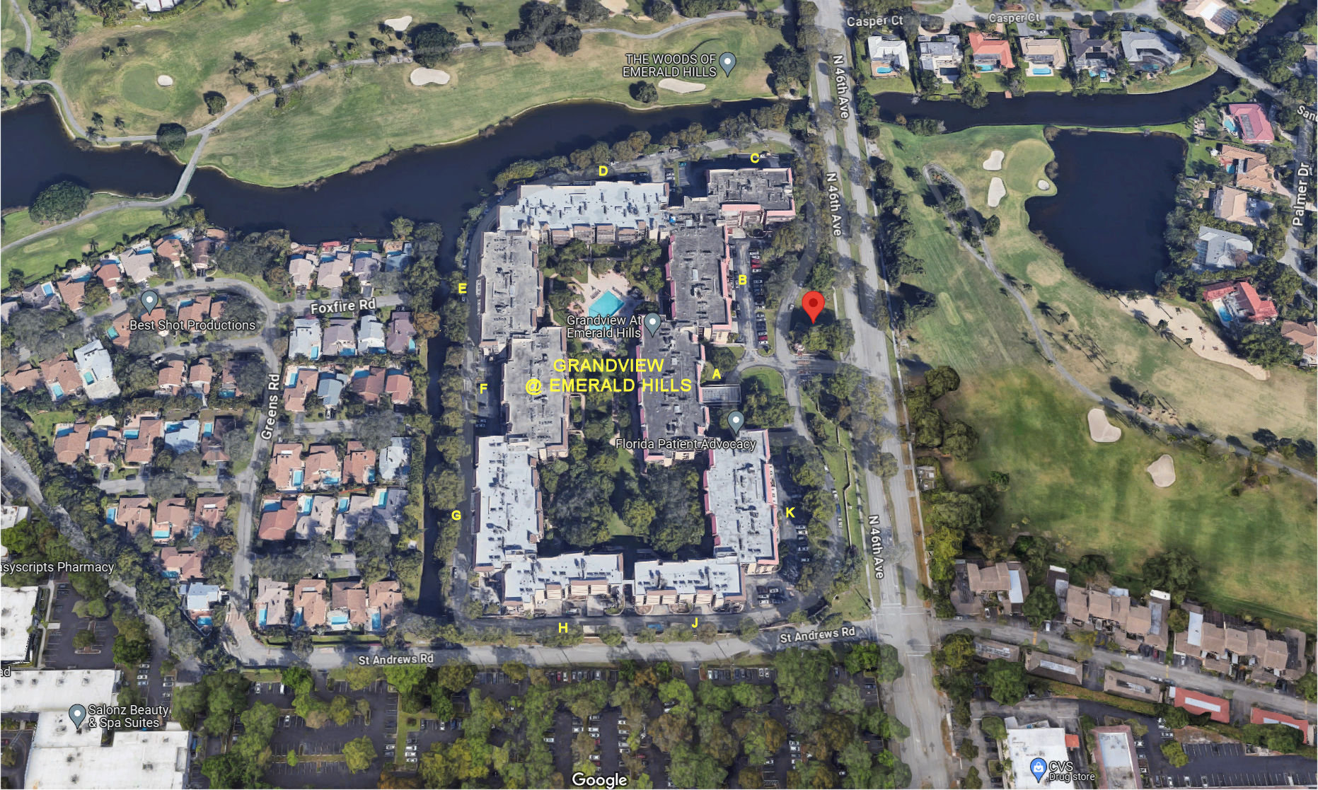 Aerial photo of Grandview at Emerald Hills (A to K)