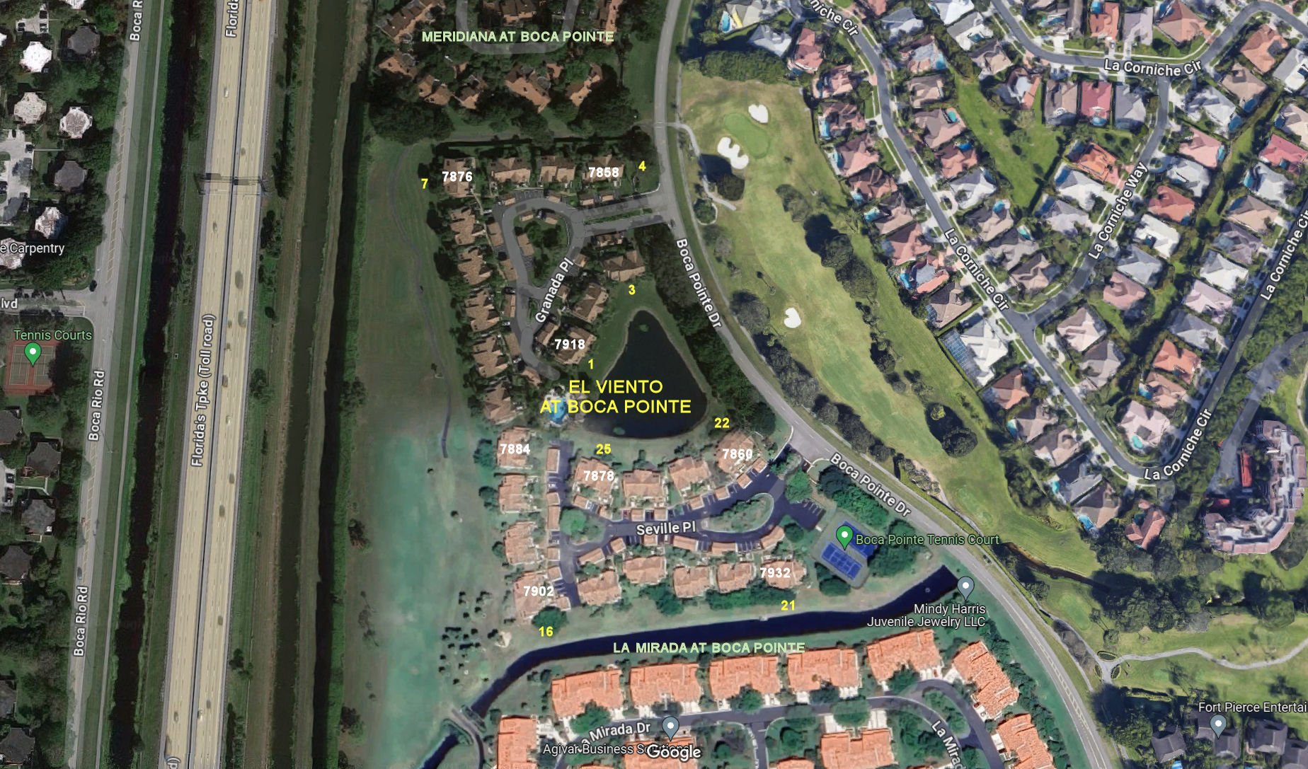 Aerial photo of El Viento at Boca Pointe