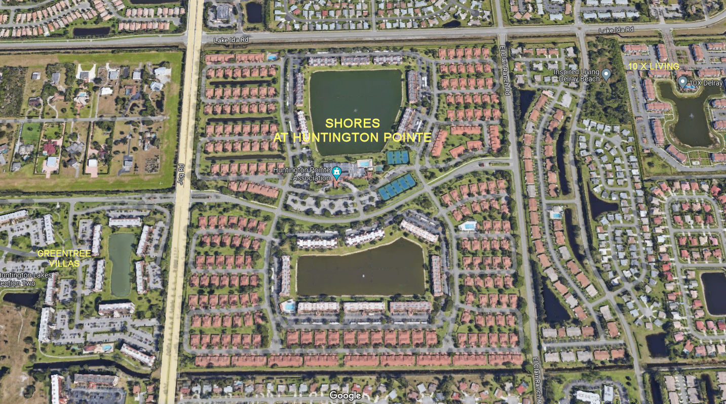 Aerial photo of Shores at Huntington Pointe