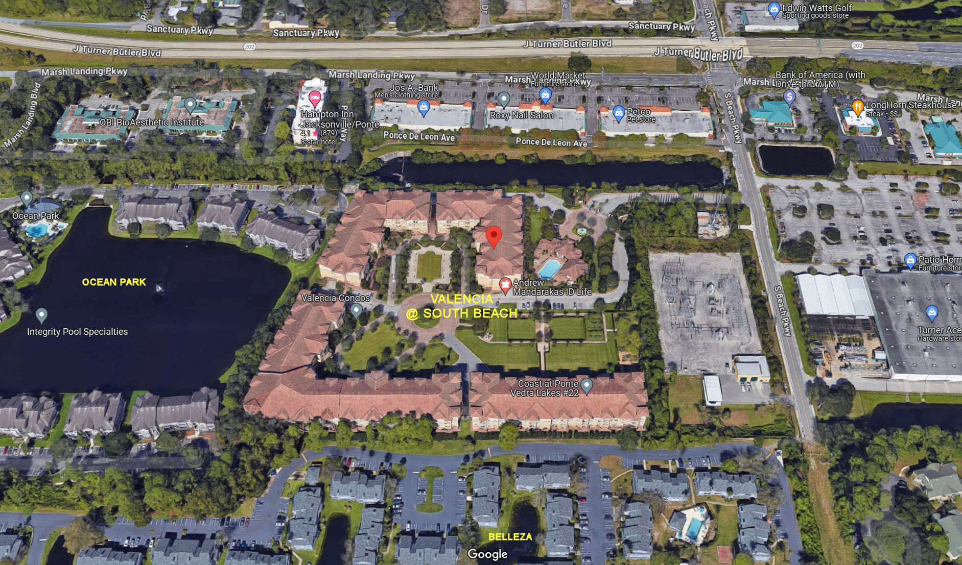 Aerial photo of Valencia at South Beach