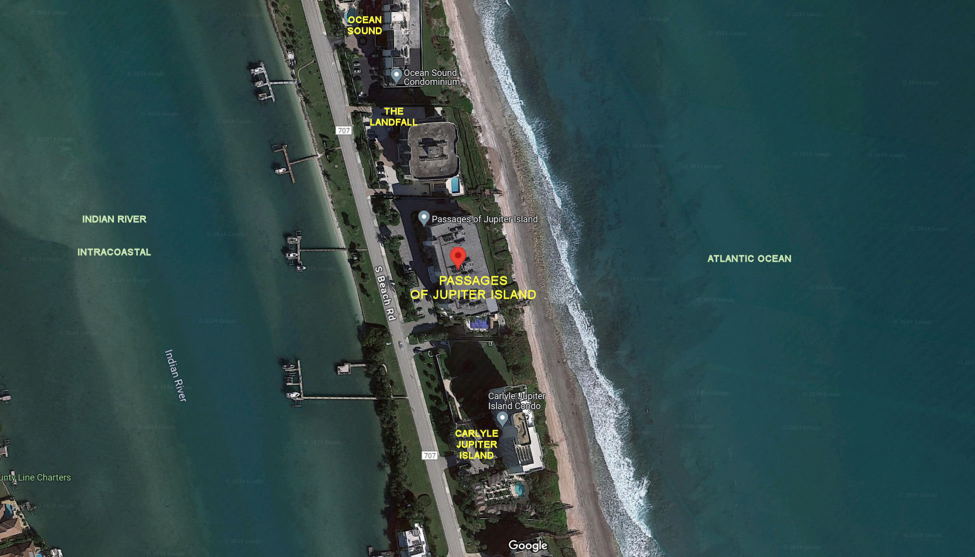 Aerial photo of Passages of Jupiter Island