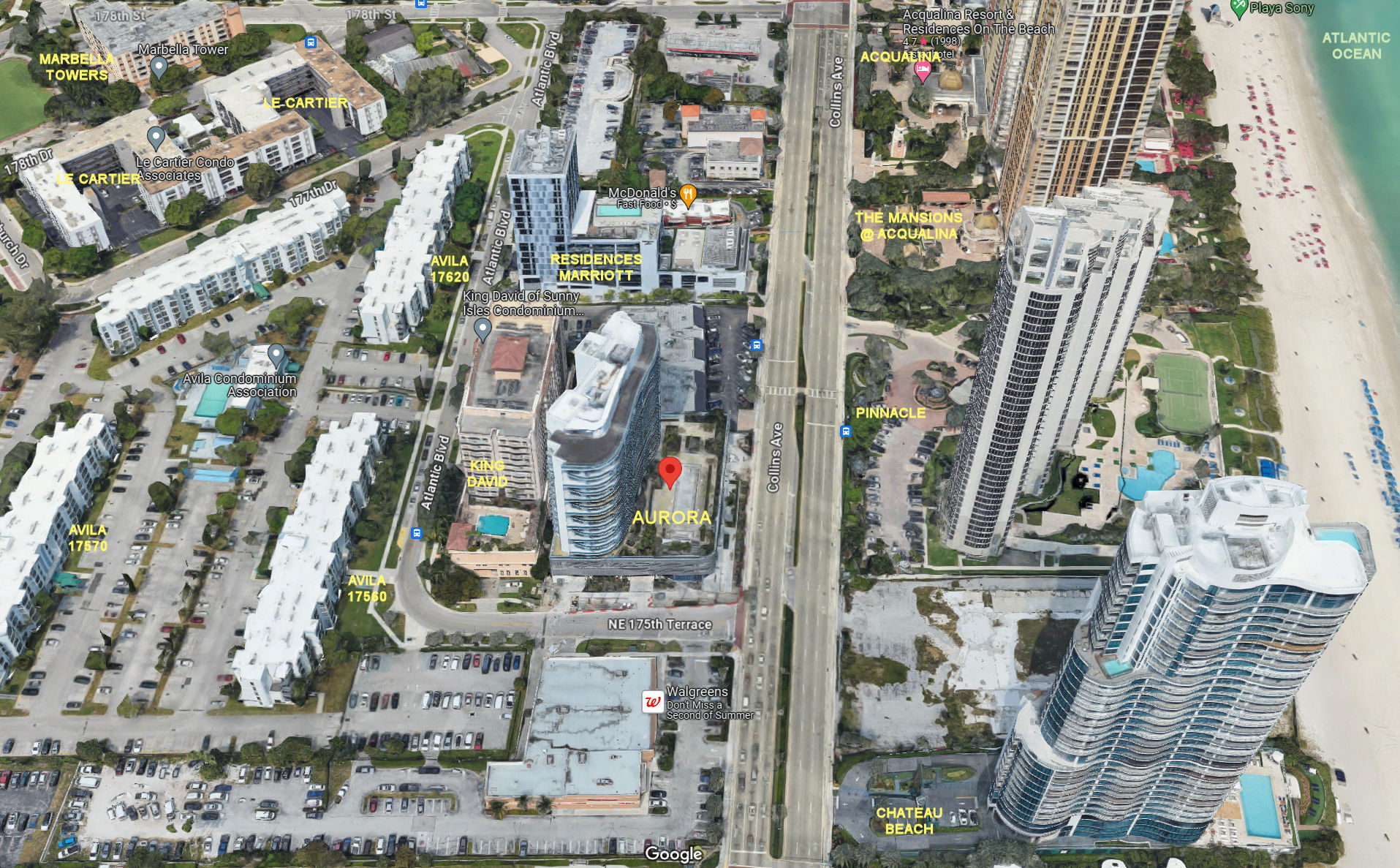 Aerial photo of Aurora