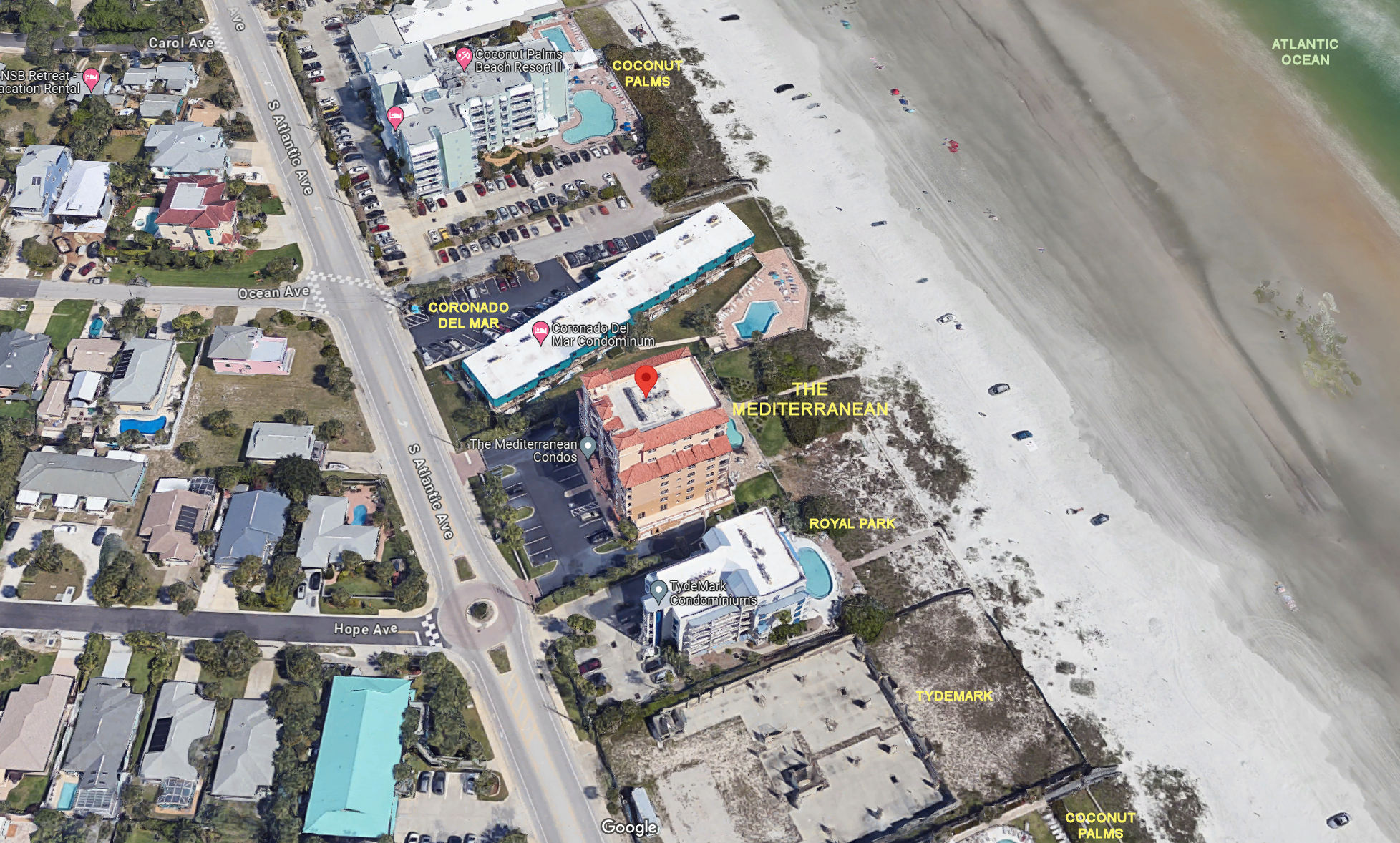 Aerial photo of Mediterranean